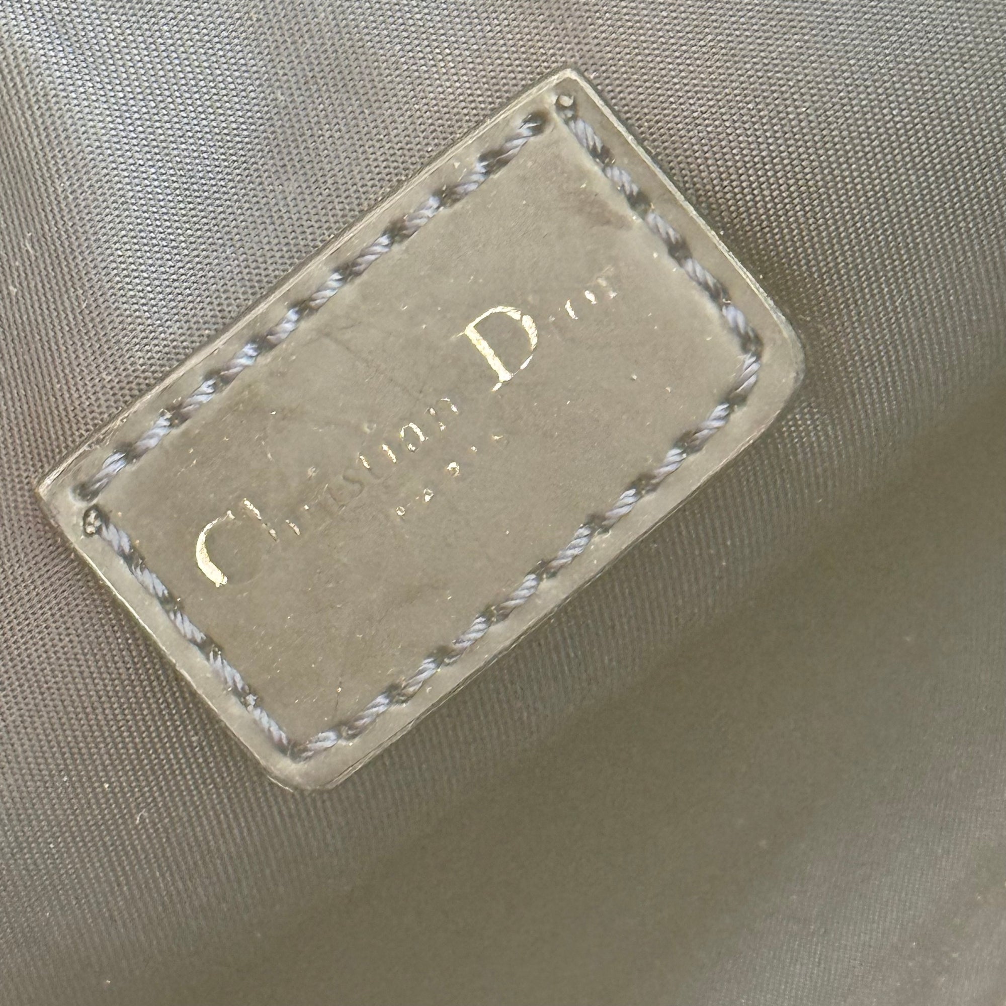 christian dior 2000s denim saddle bag