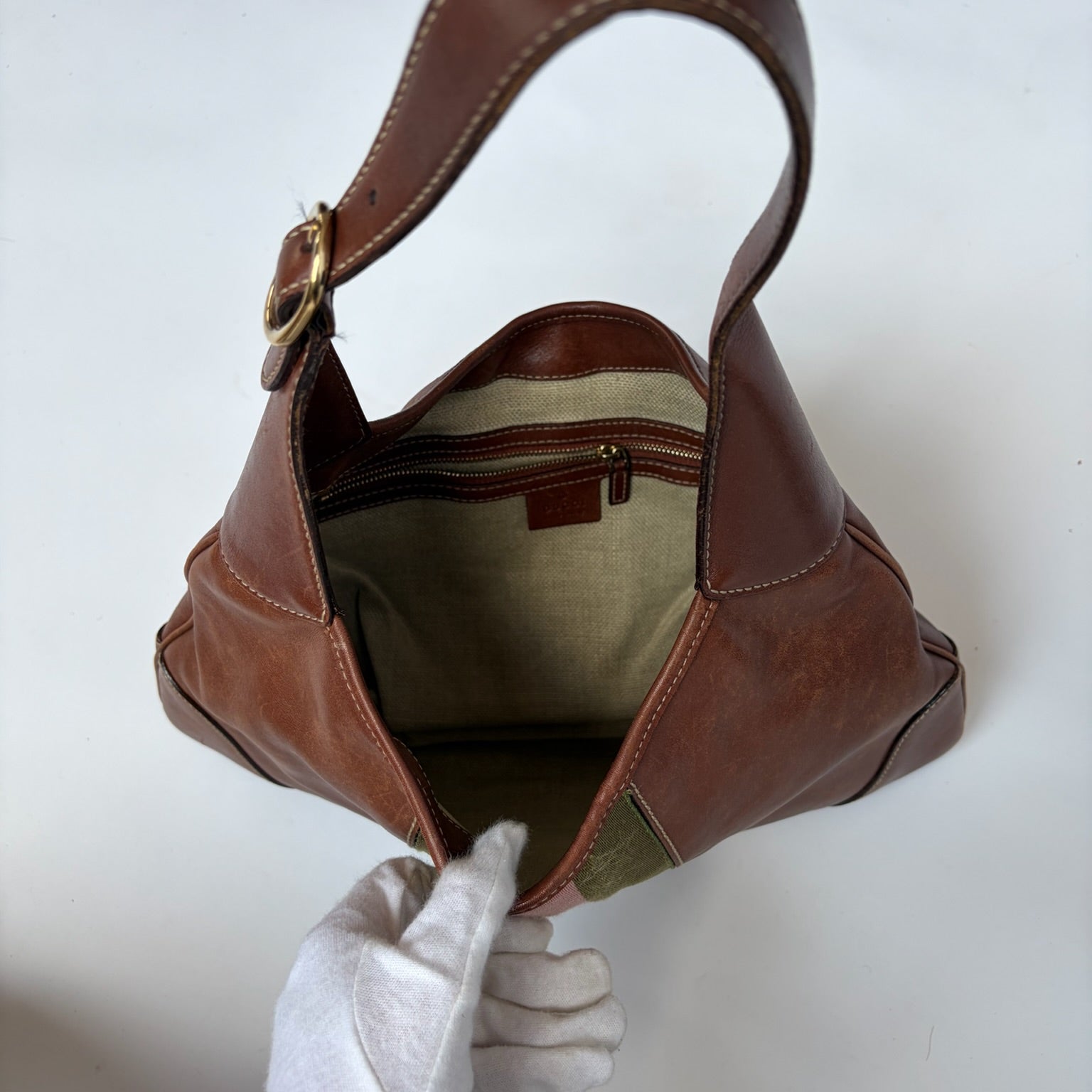 gucci 2000s brown jackie bag