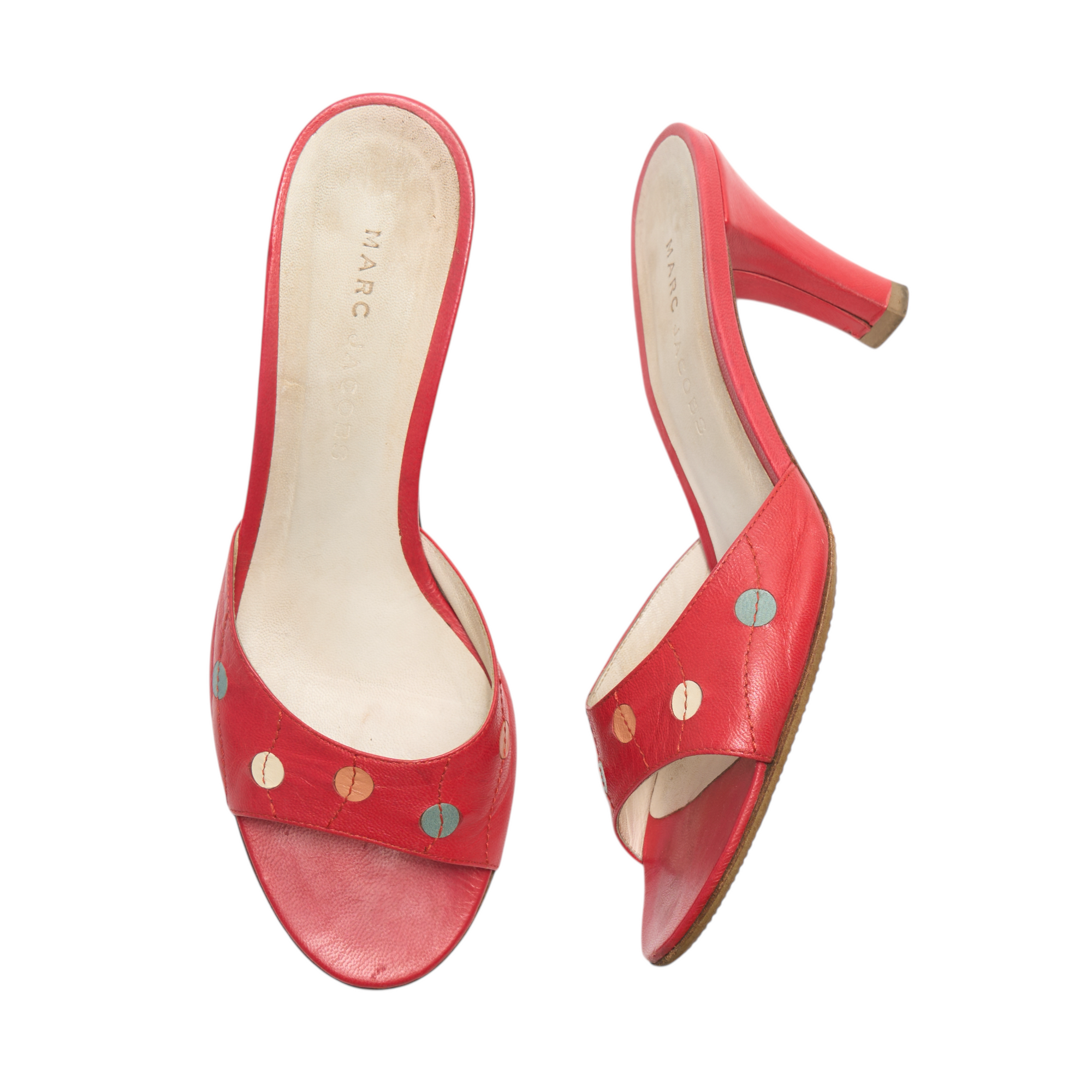 marc jacobs 2000s red heels