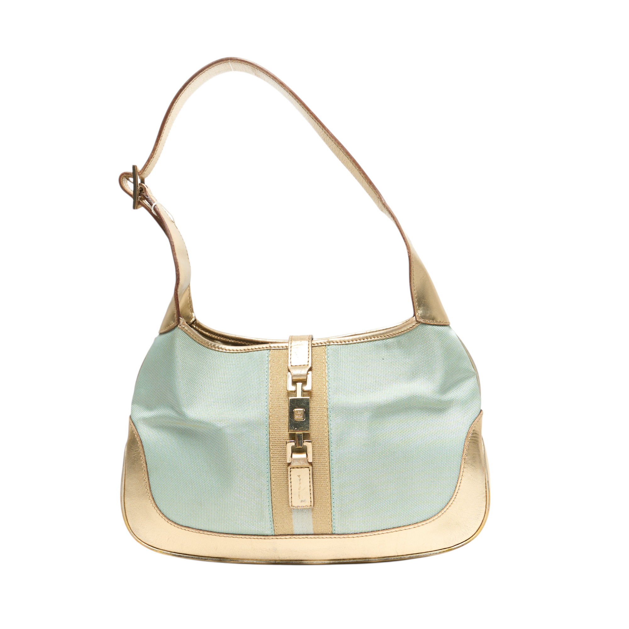 gucci 2000s blue jackie bag