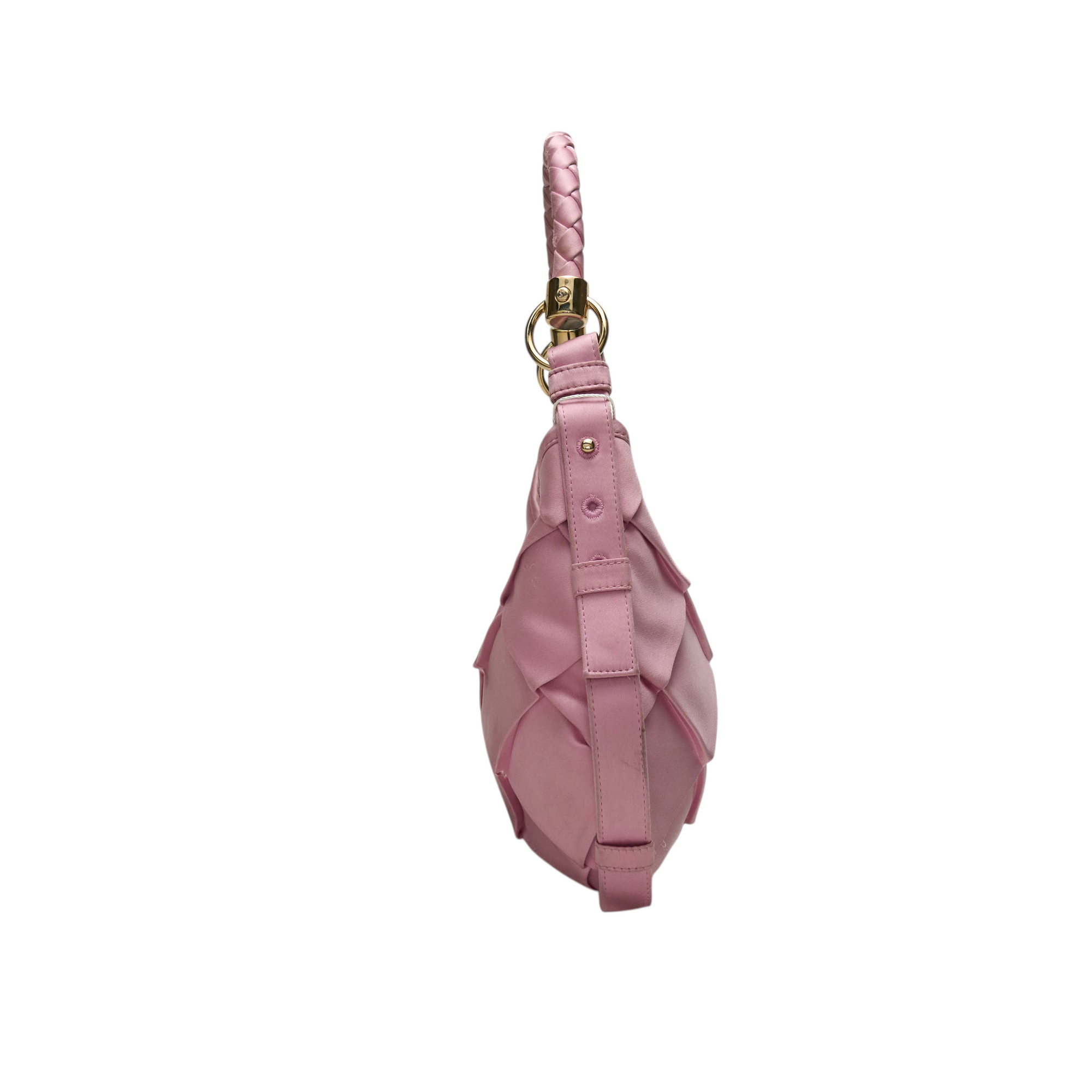ysl 2000s pink satin mombasa bag