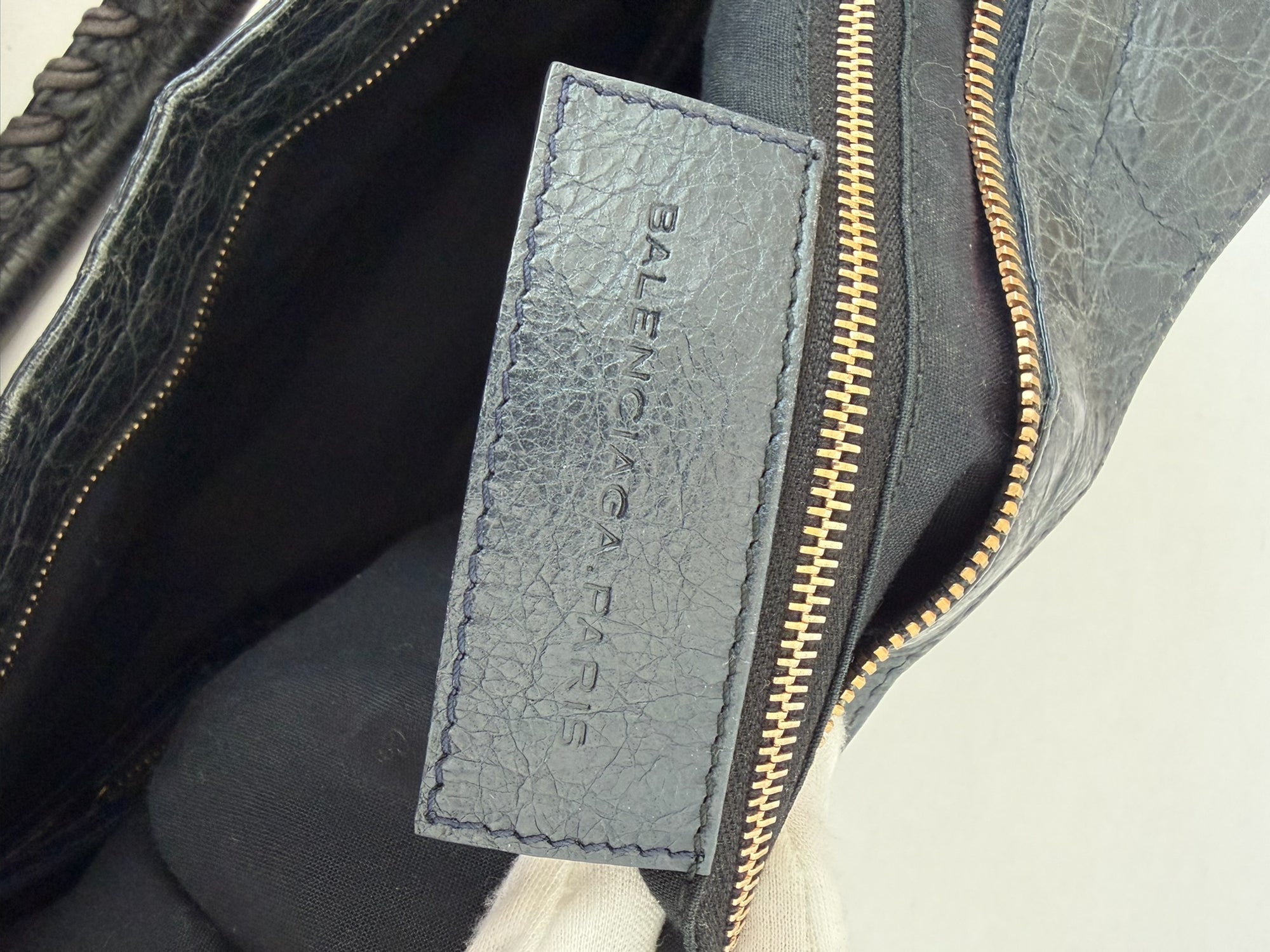 balenciaga 2000s dark gray part time bag