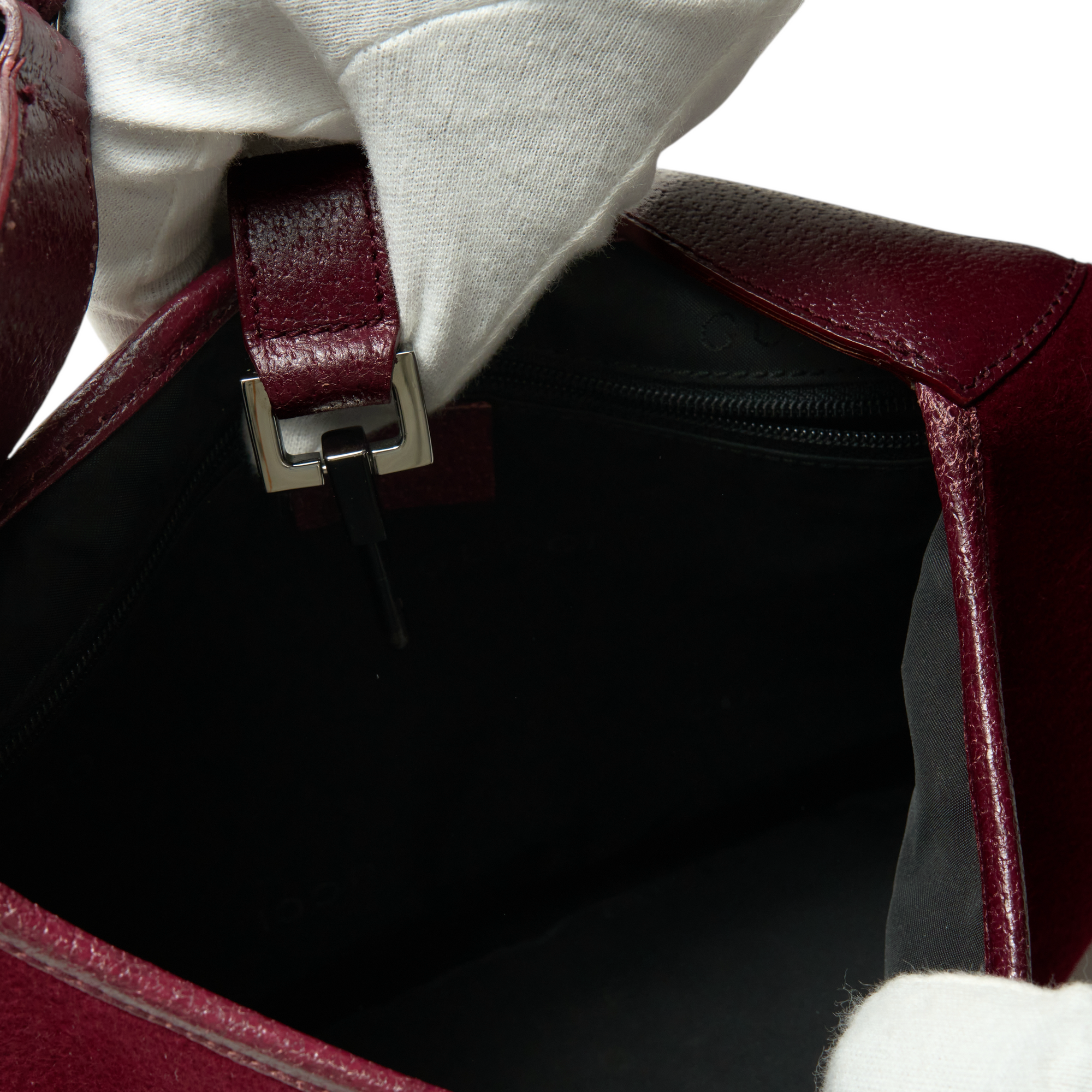 gucci 2000s burgundy red jackie bag