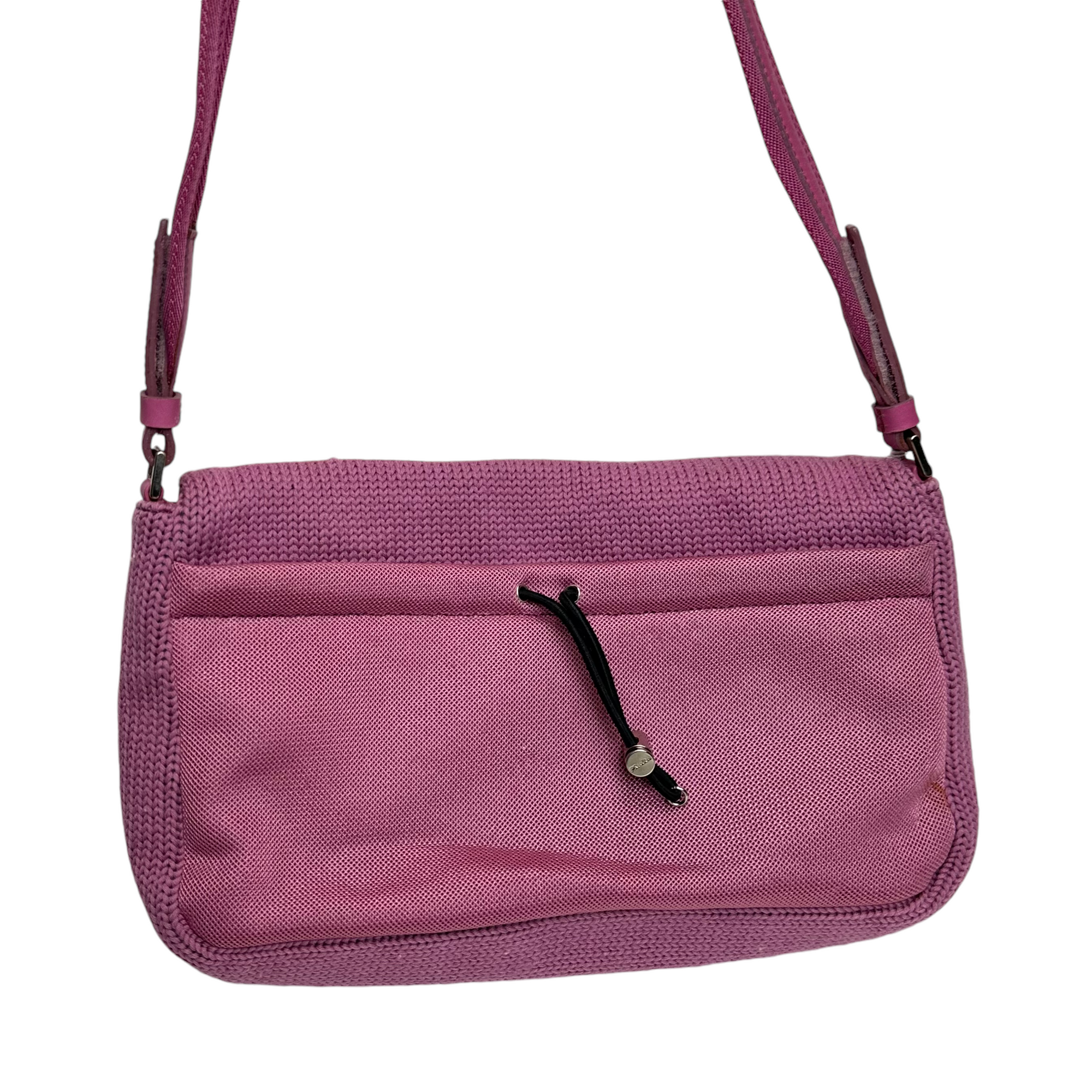 prada 2000s pink shoulder bag