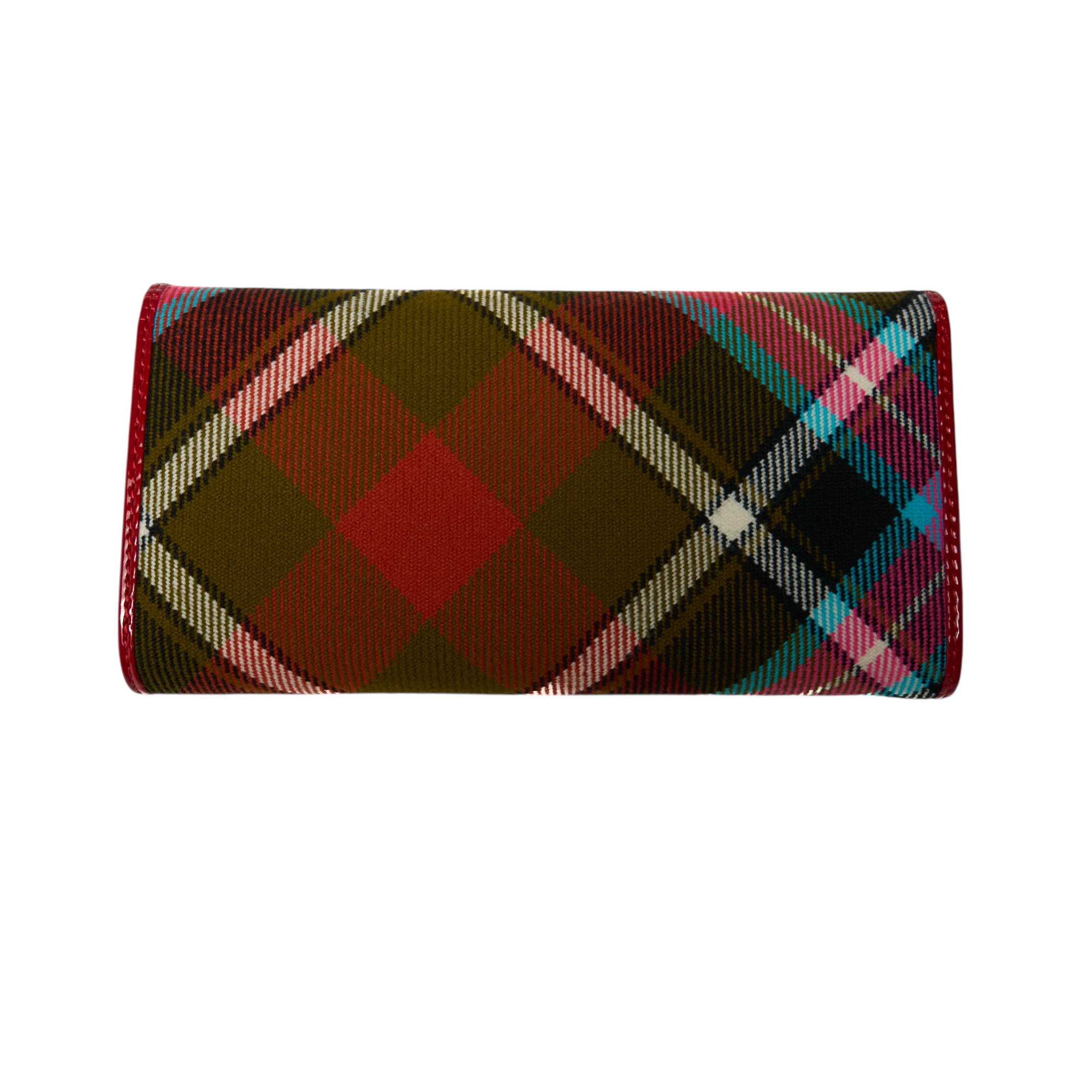 vivienne westwood plaid long wallet