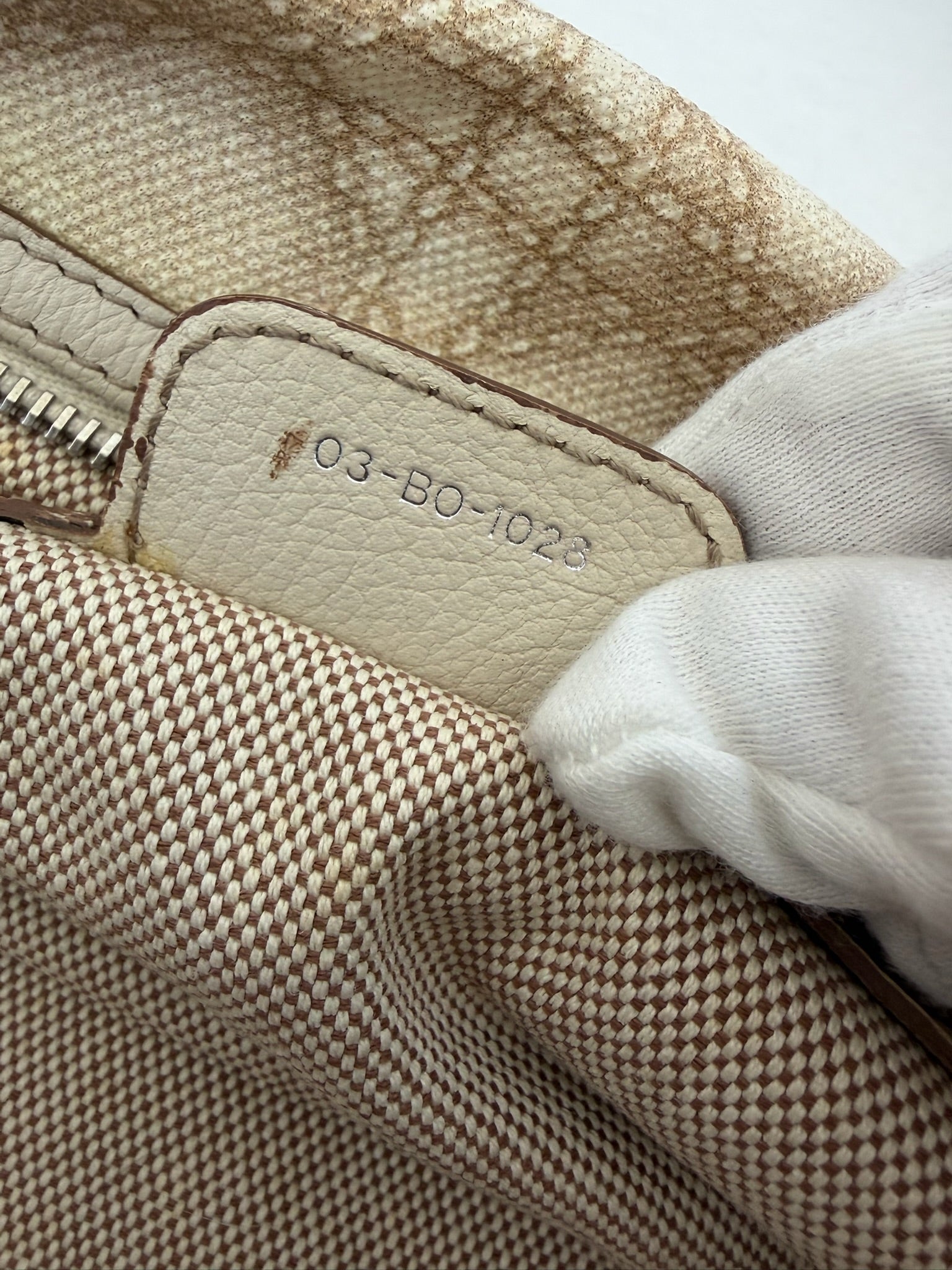 christian dior 2000s cream bowling bag