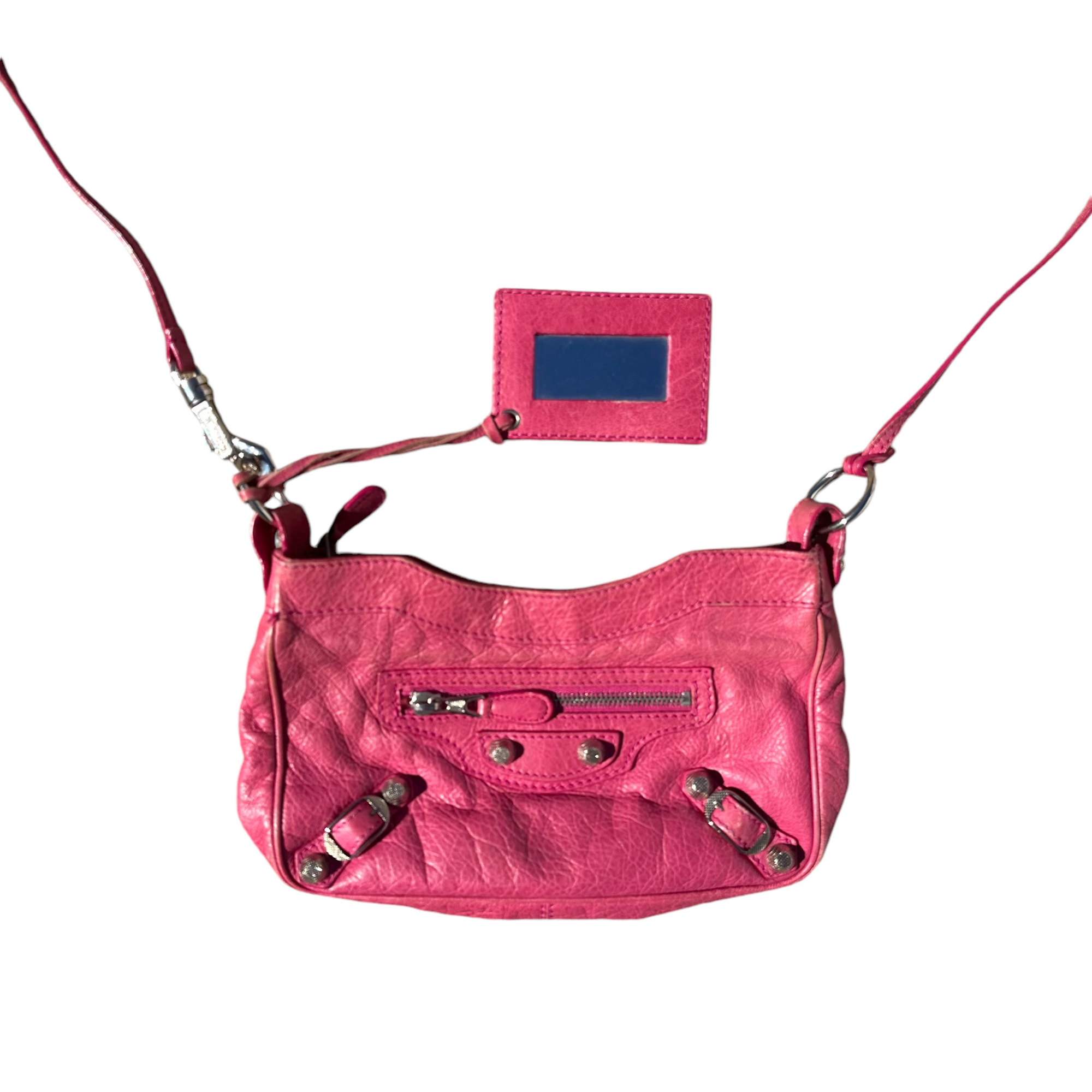 balenciaga pink city bag