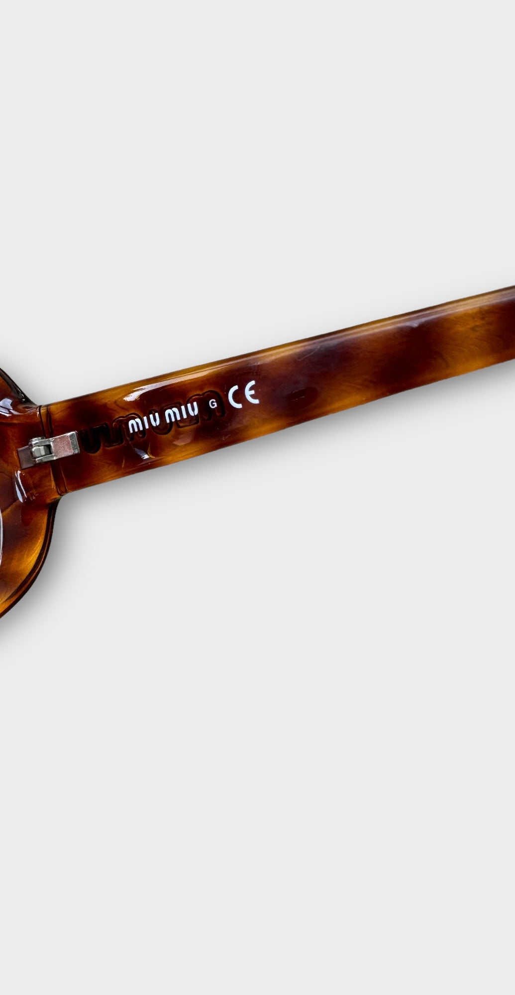 miu miu 2000s tortoise sunglasses