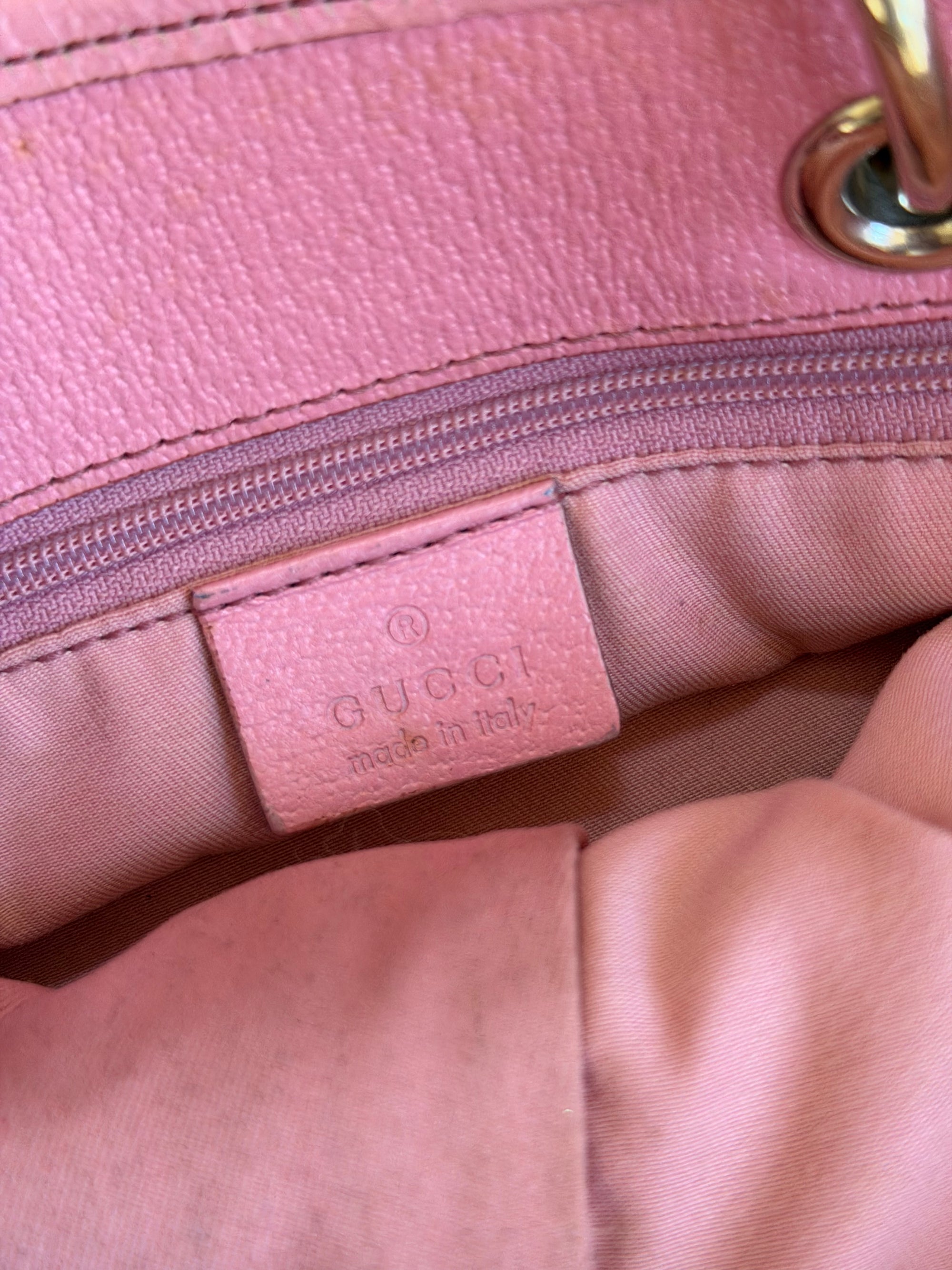 gucci 2000s pink mini hand bag