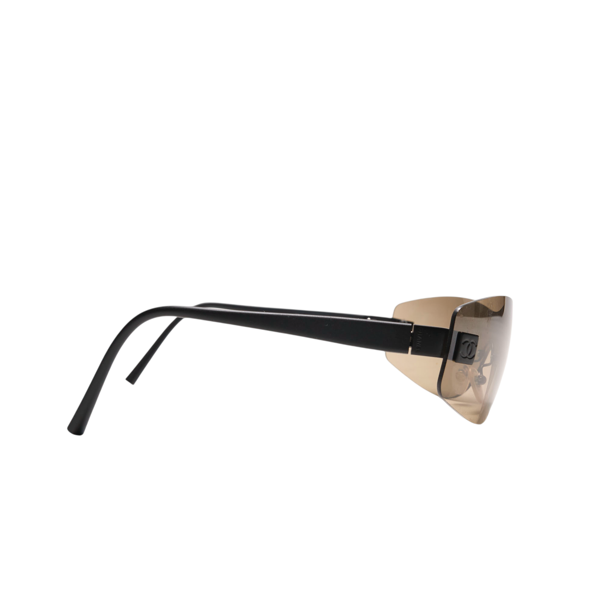 chanel 2000s black sunglasses
