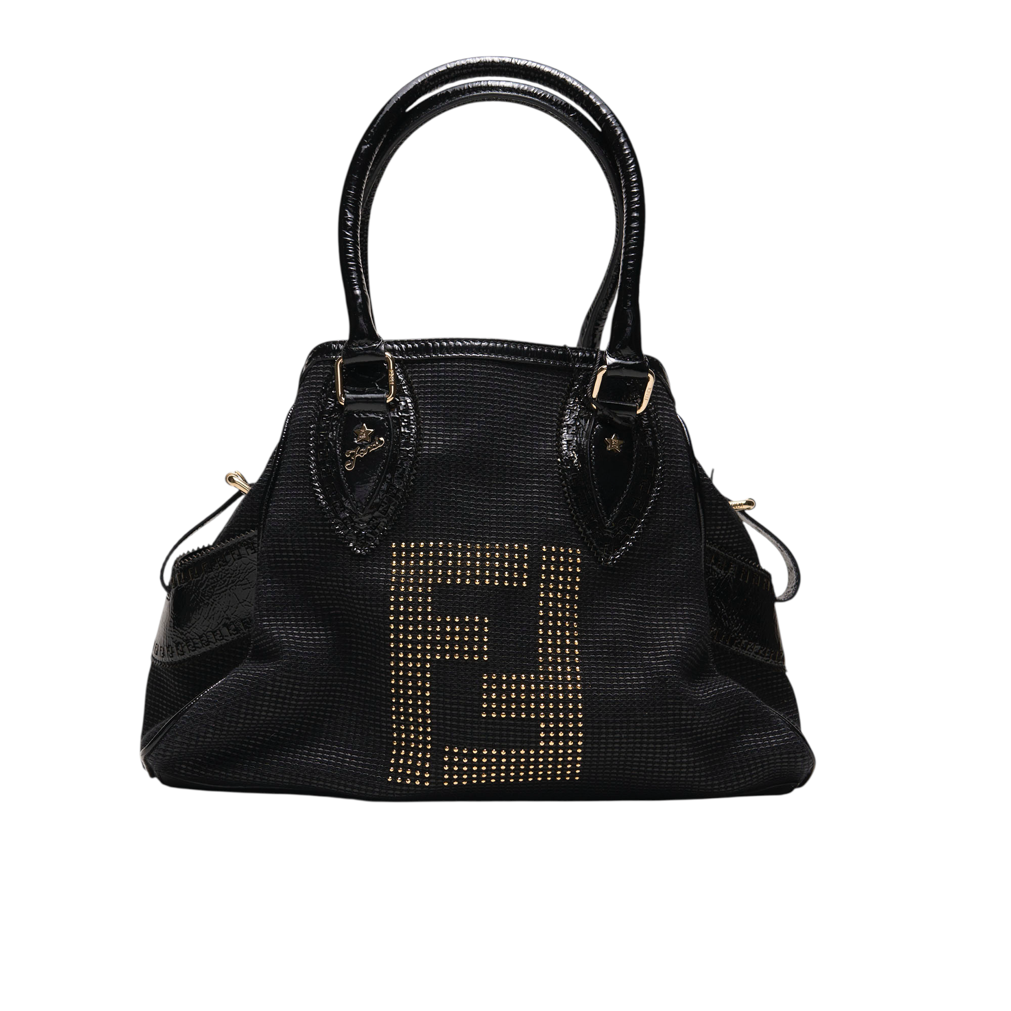 fendi 2000s black etnico bag