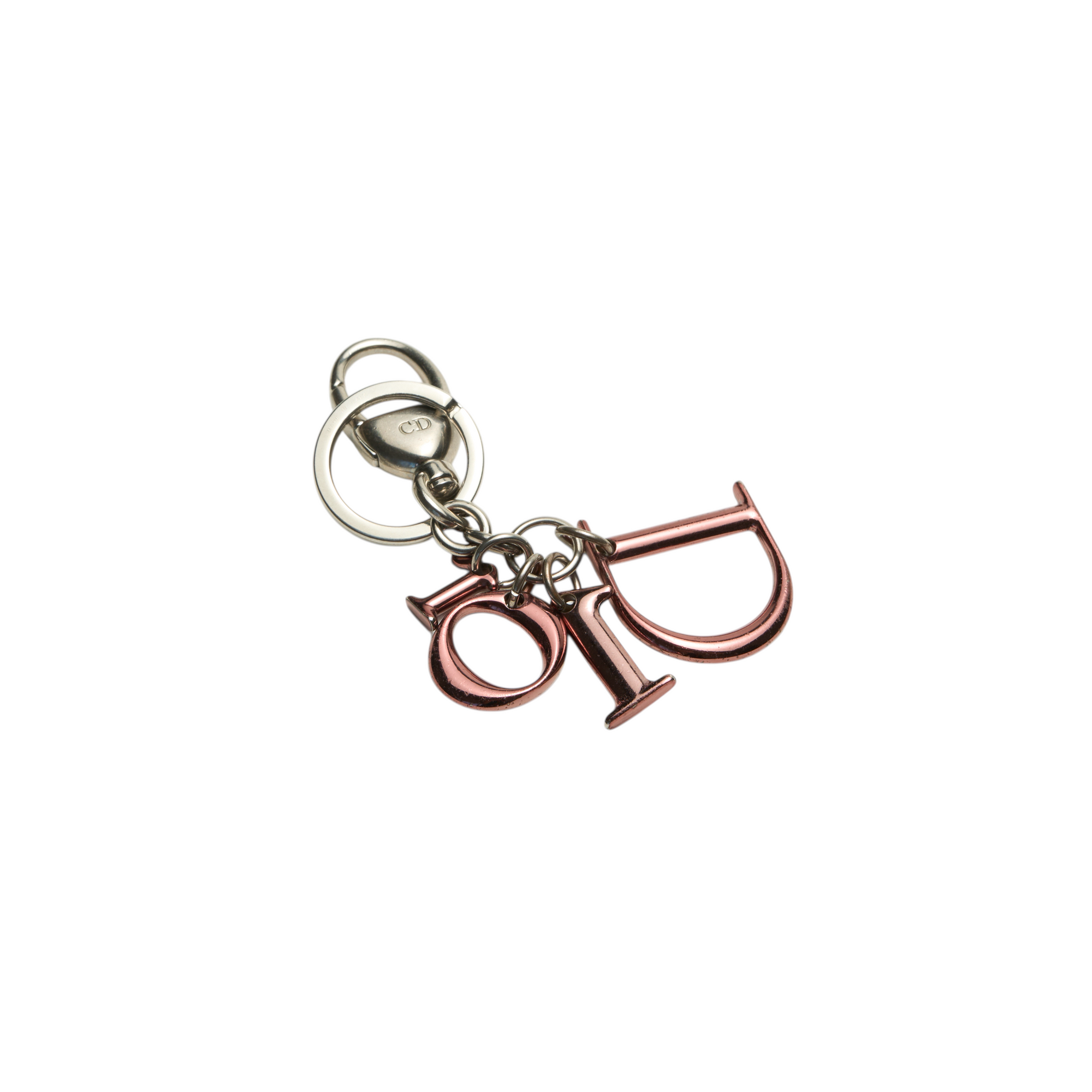 christian dior pink keychain