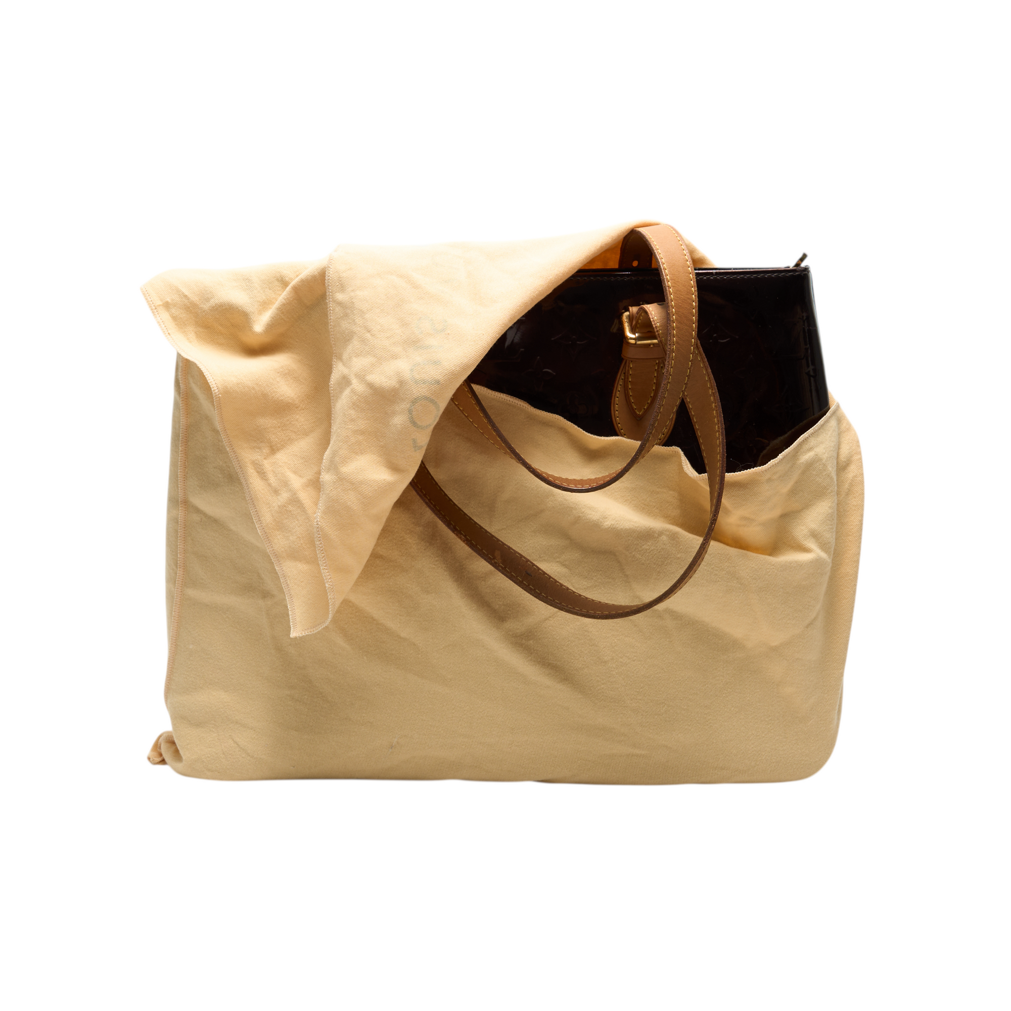 louis vuitton 2000s burgundy red vernis tote bag