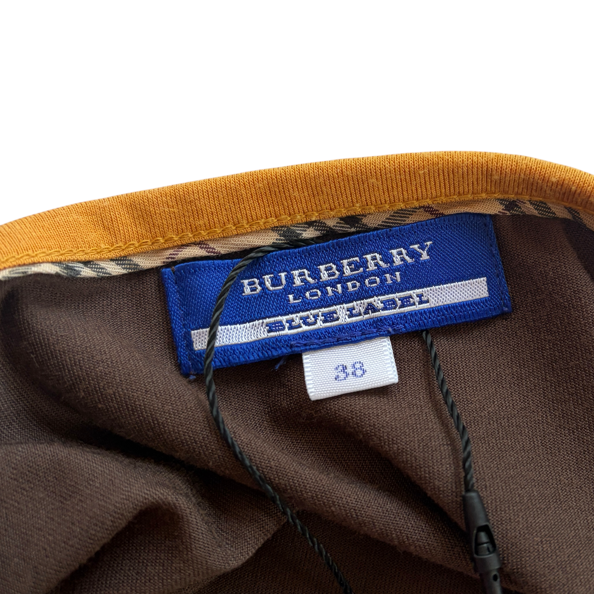 burberry brown quarter sleeve top