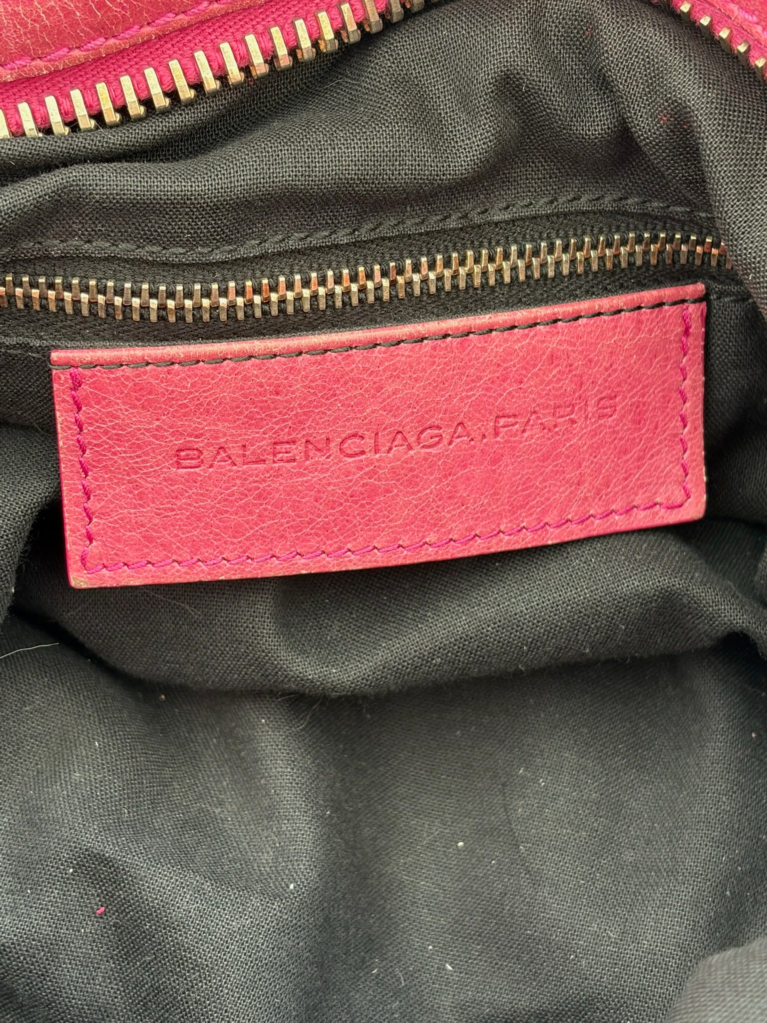 balenciaga 2000s hot pink velo bag