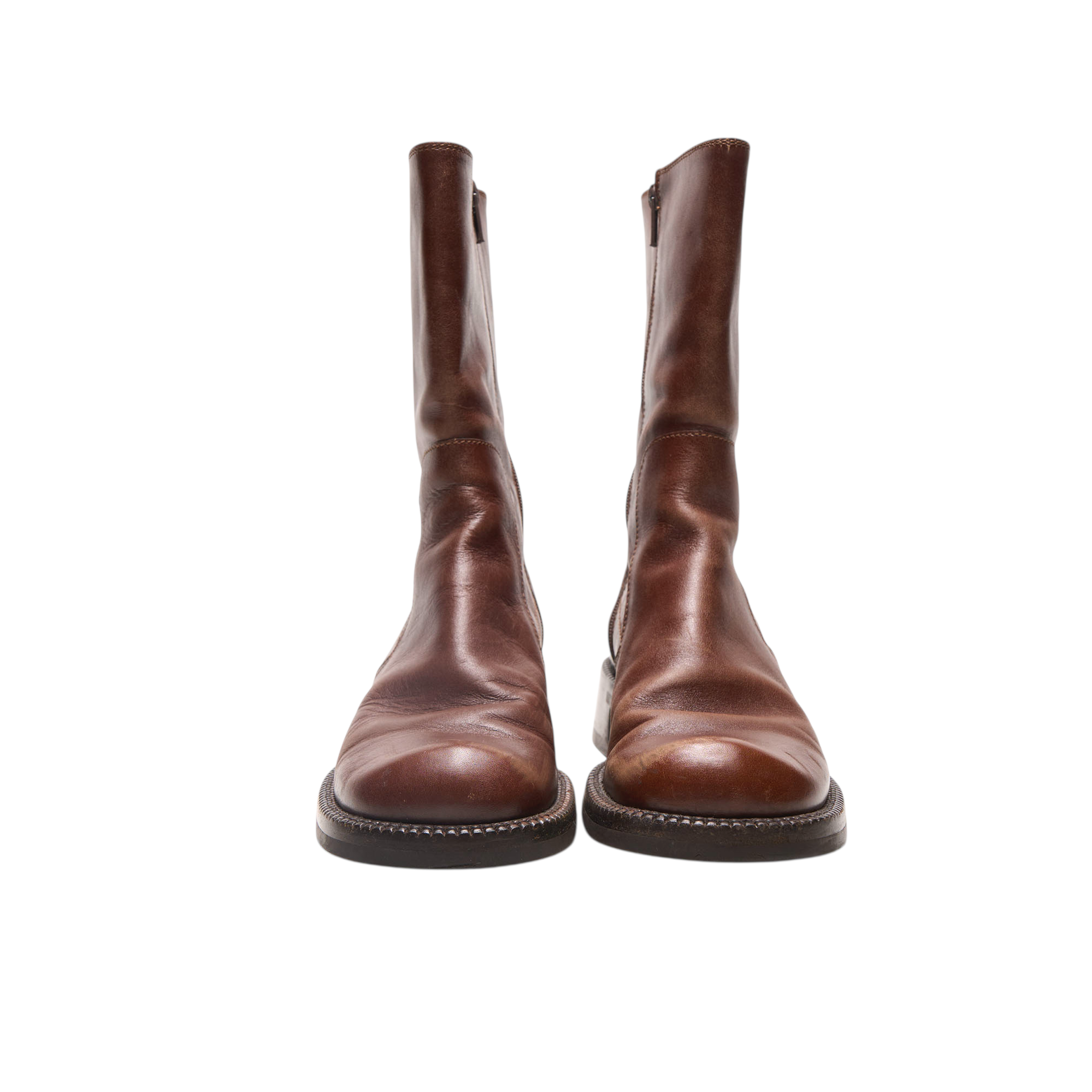 prada 2000s brown boots