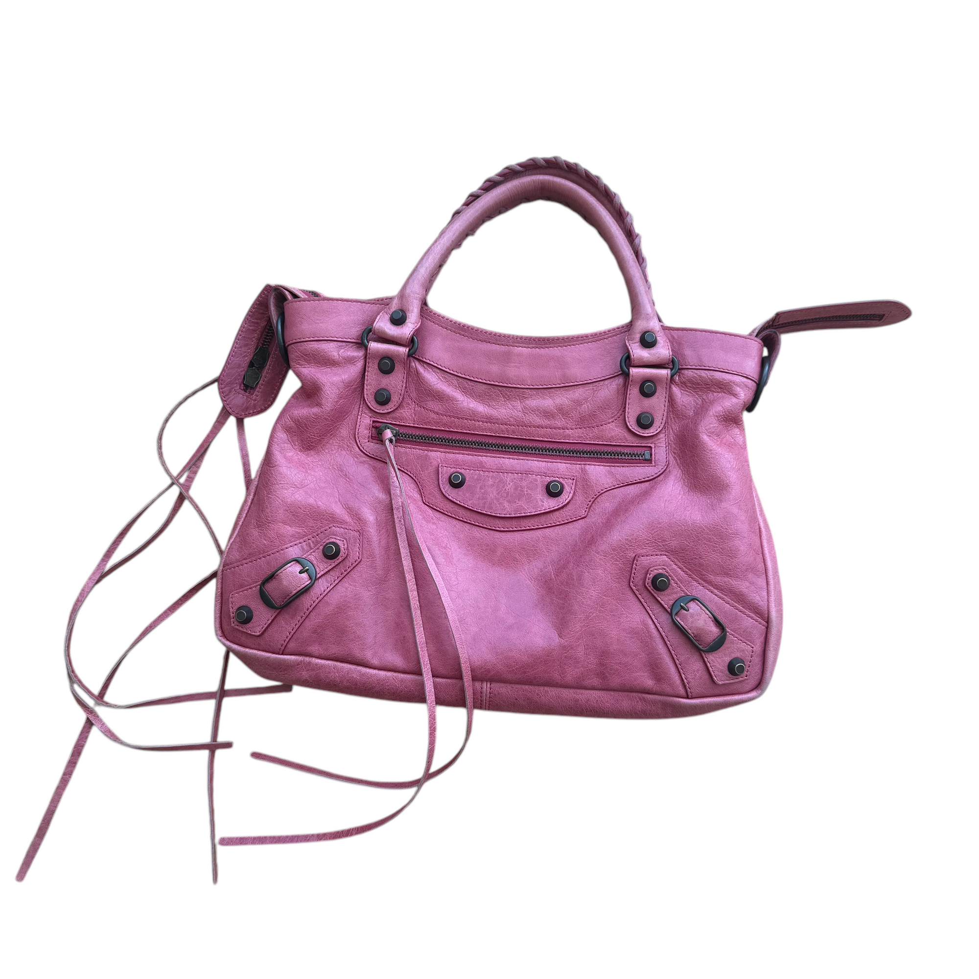 balenciaga pink city bag