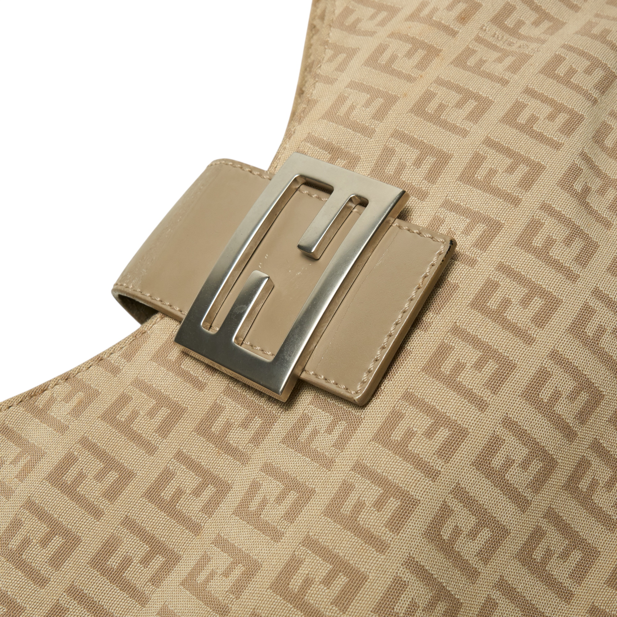 fendi 2000s tan bucket baguette bag