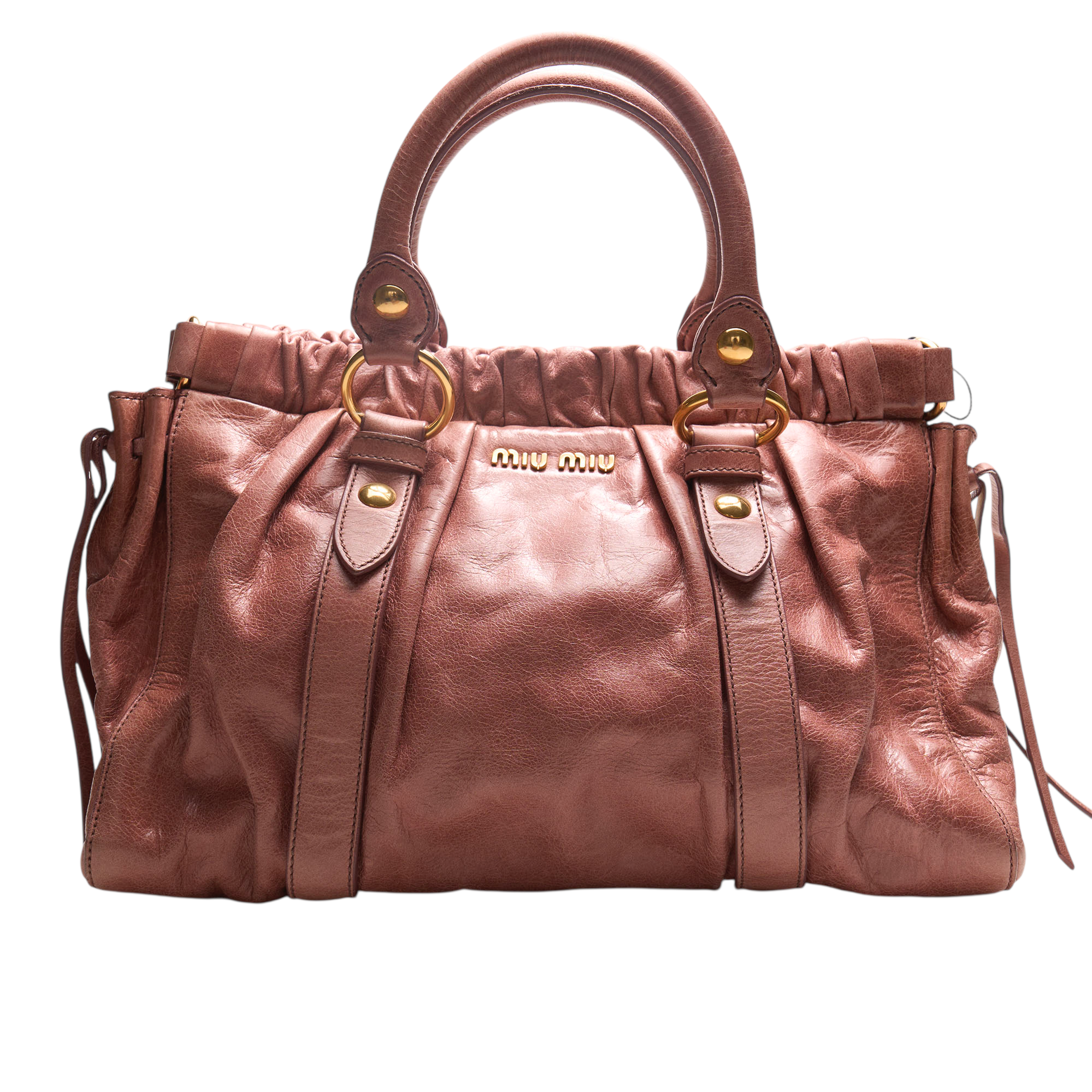 miu miu 2000s pink vitello bag