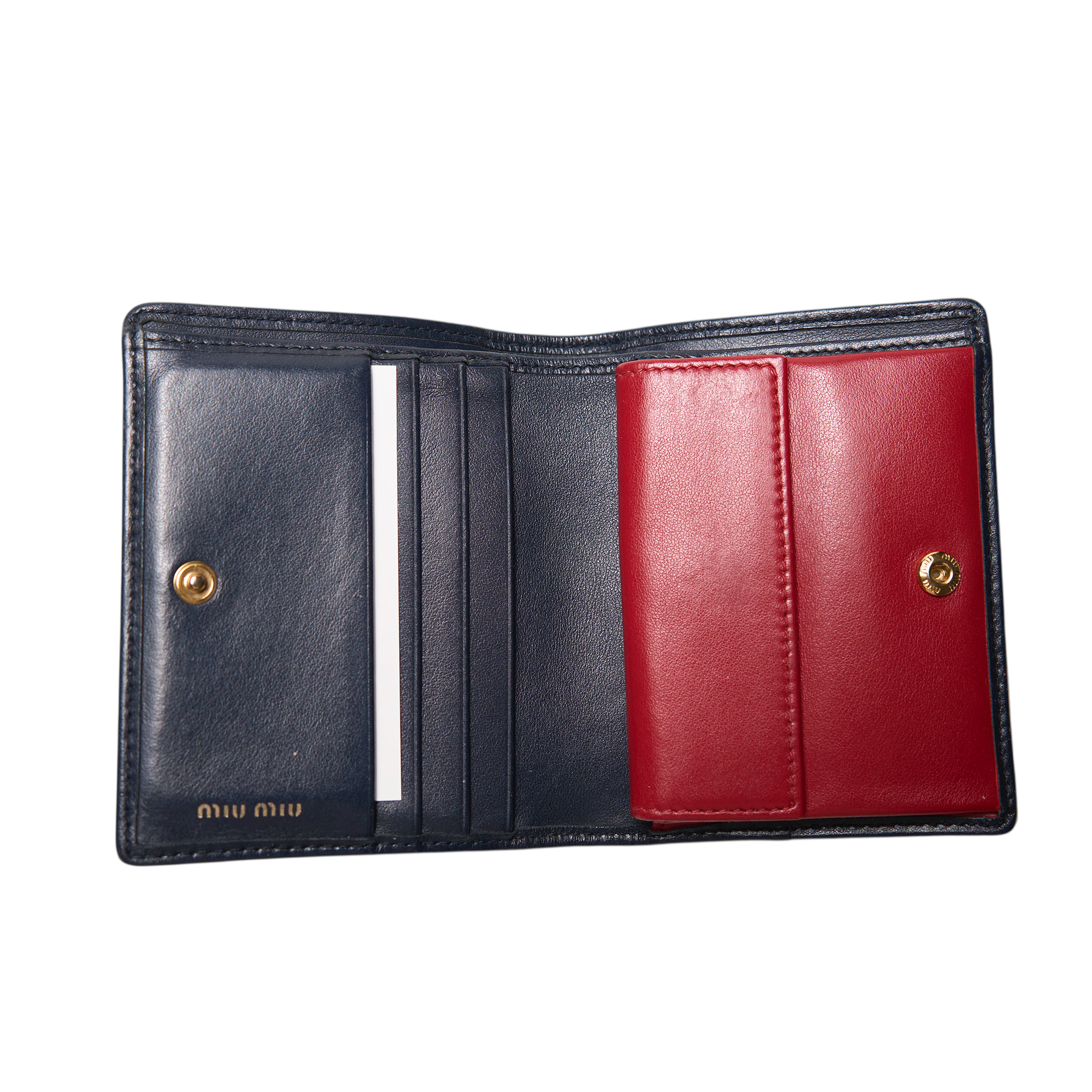 miu miu denim cherry wallet