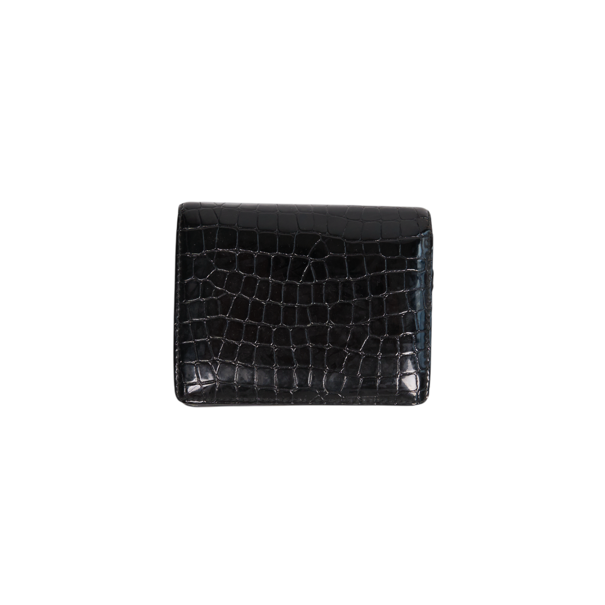 miu miu black crocodile wallet