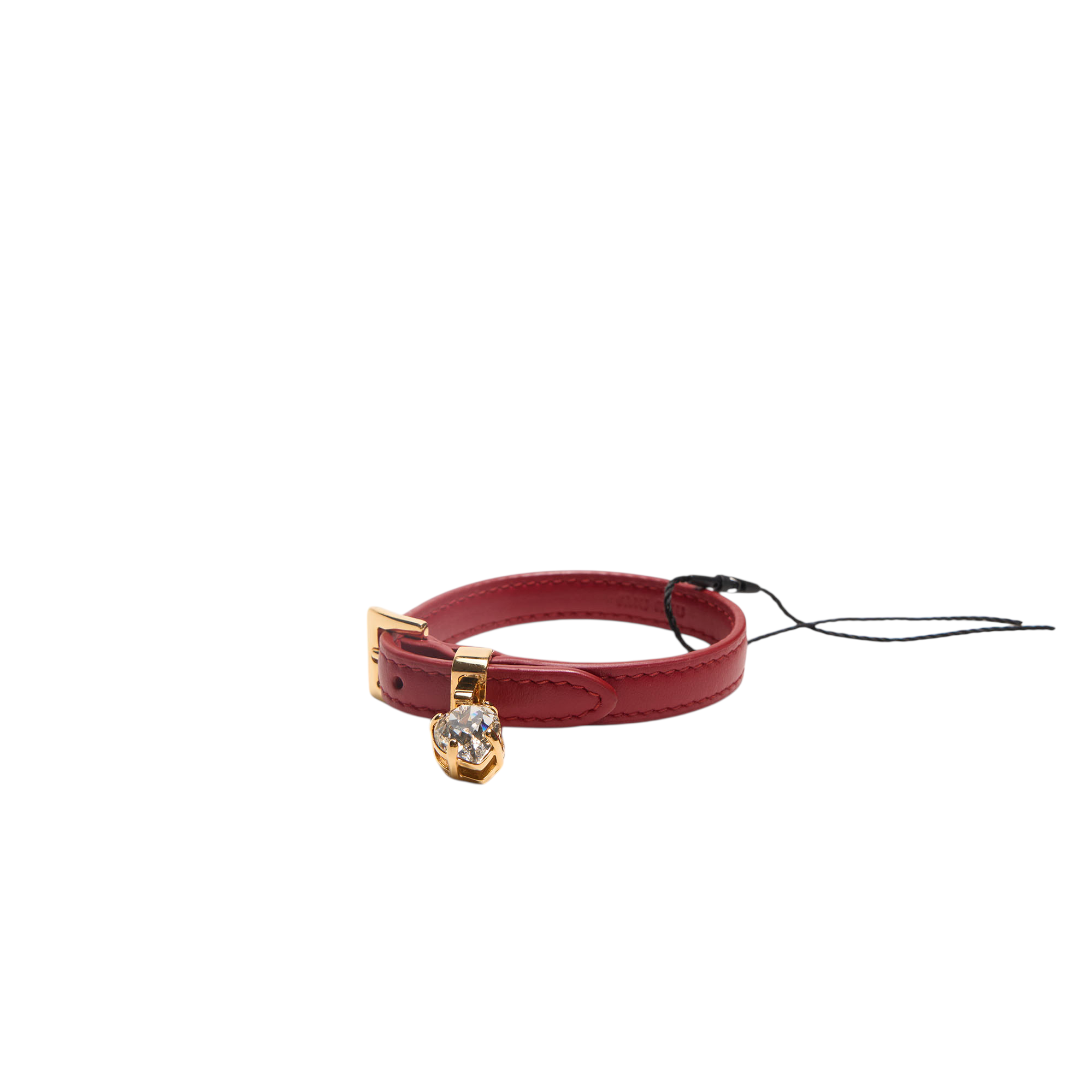 miu miu red heart bracelet