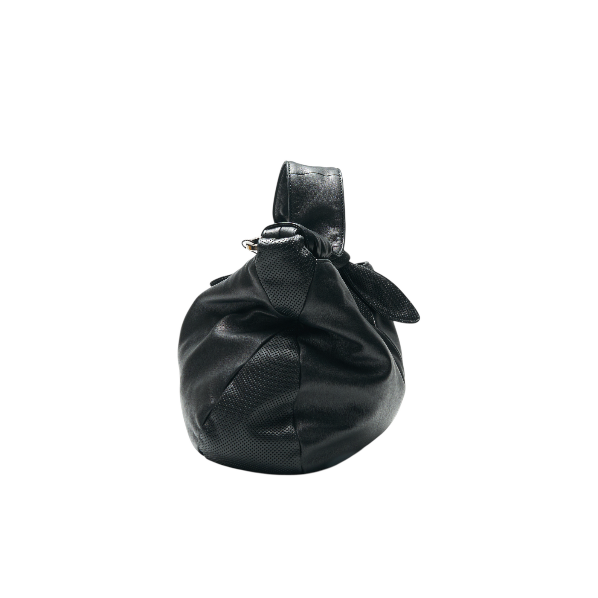 loewe 2000s black ribbon bag