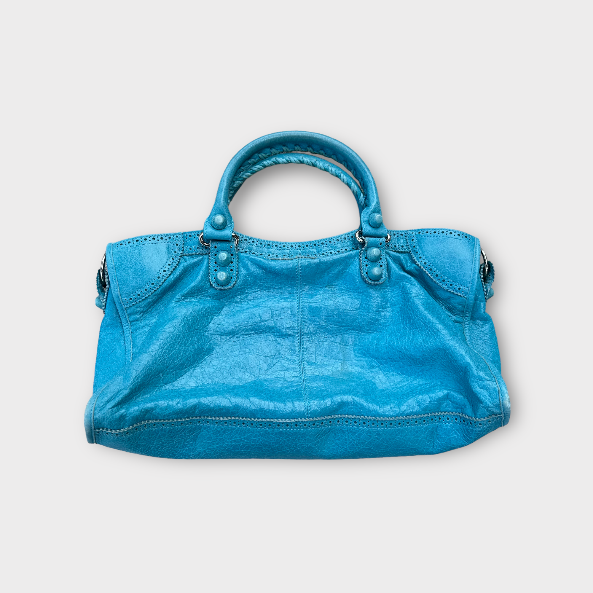 balenciaga 2000s blue city bag