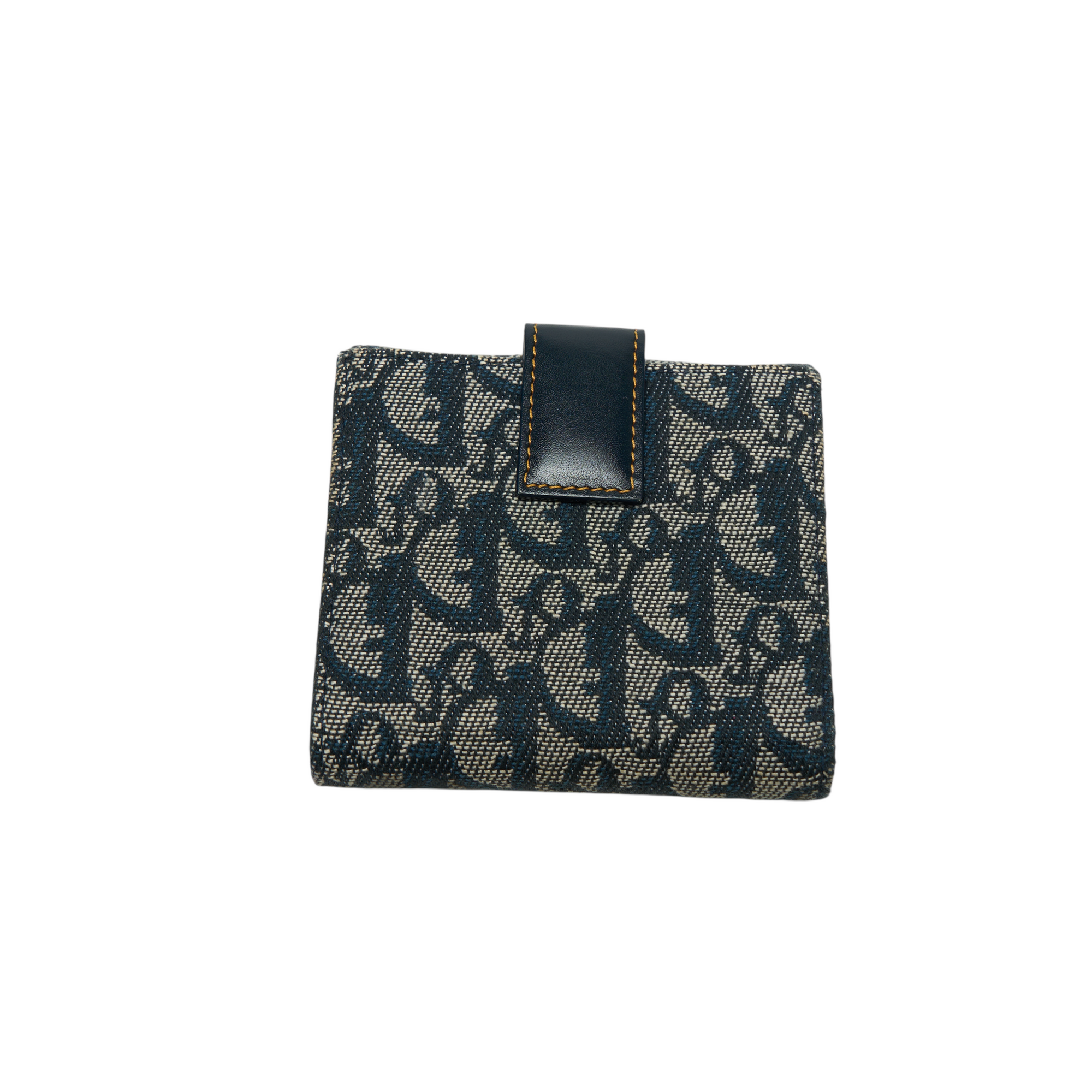 christian dior 2000s blue trotter wallet