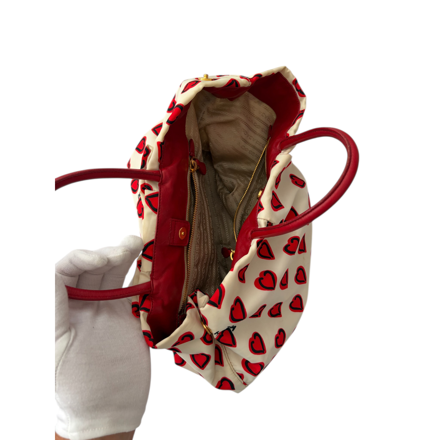 prada 2000s heart bag