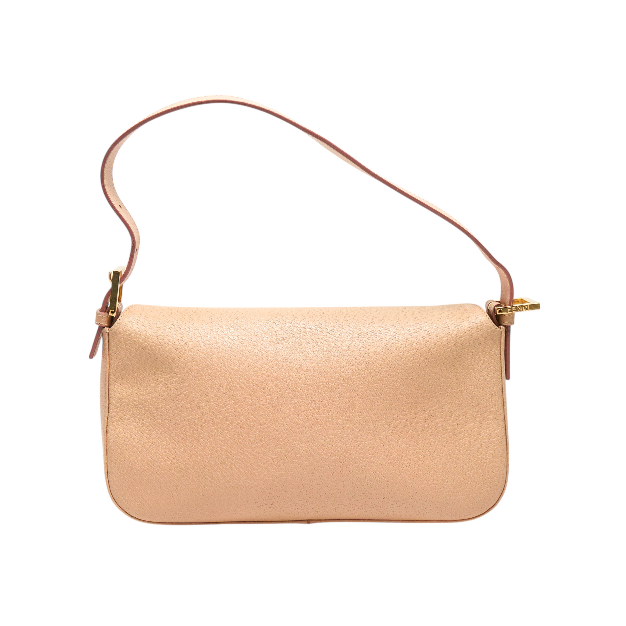 fendi 2000s peach baguette bag