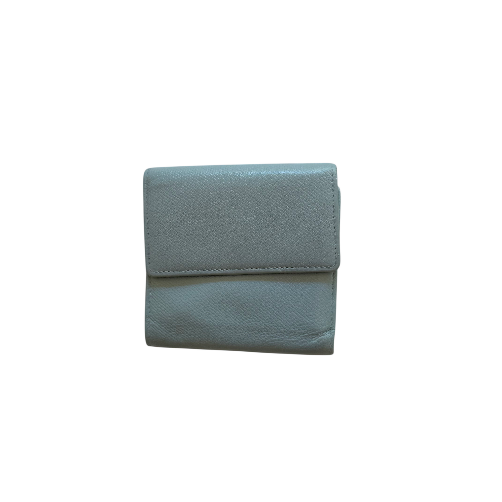 chanel 2000s blue wallet