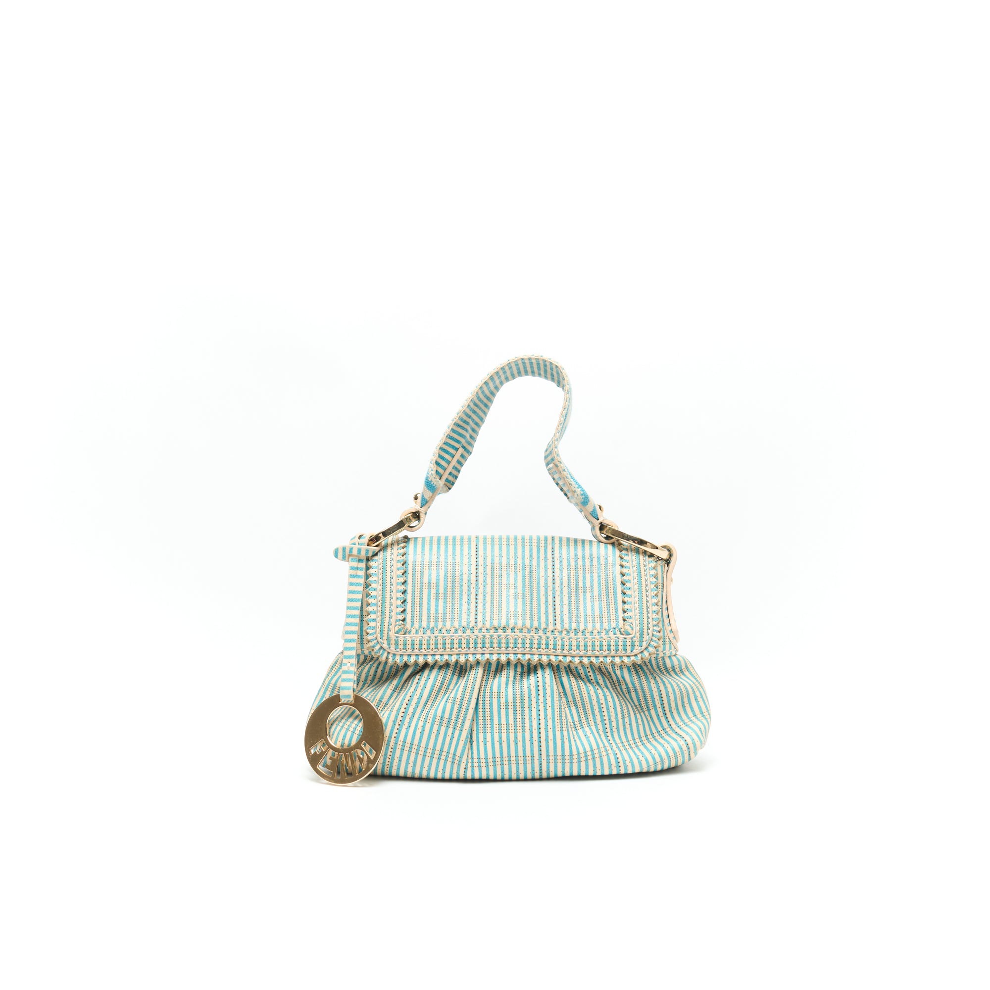 fendi 2000s striped mini chef bag
