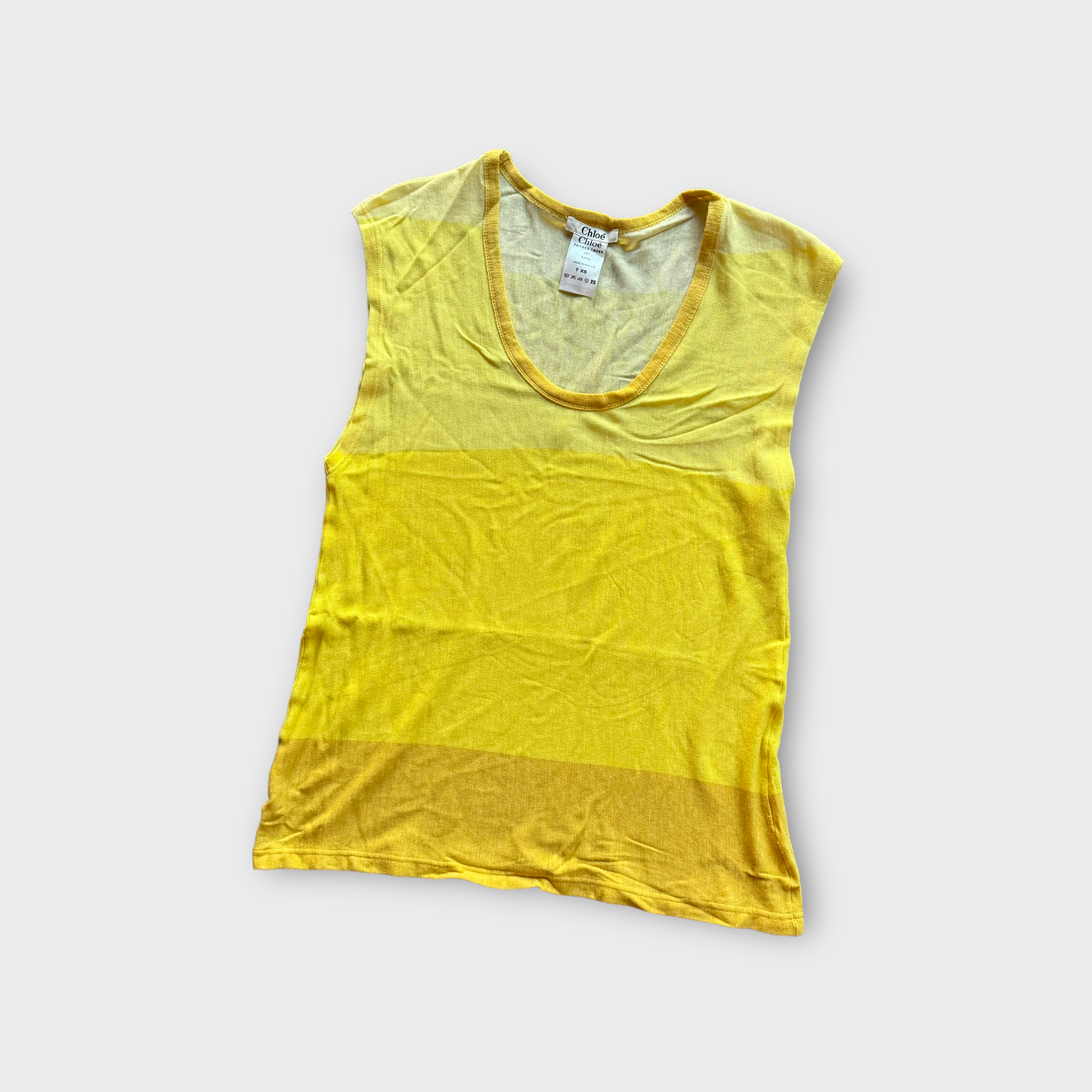 chloé yellow tank top