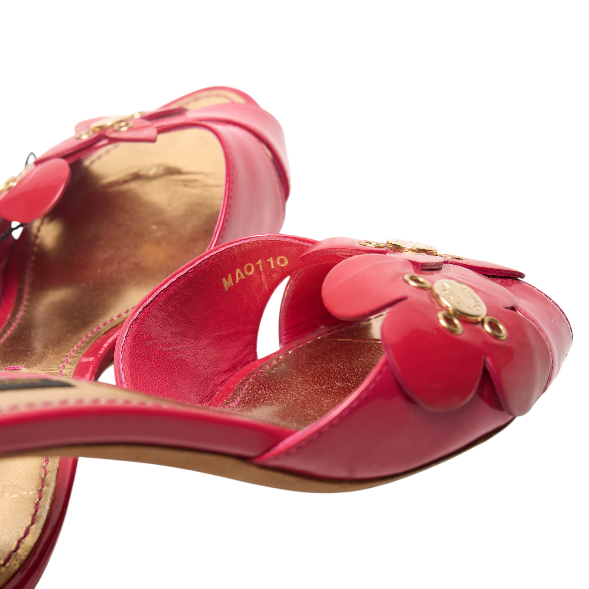 louis vuitton 2000s red heels