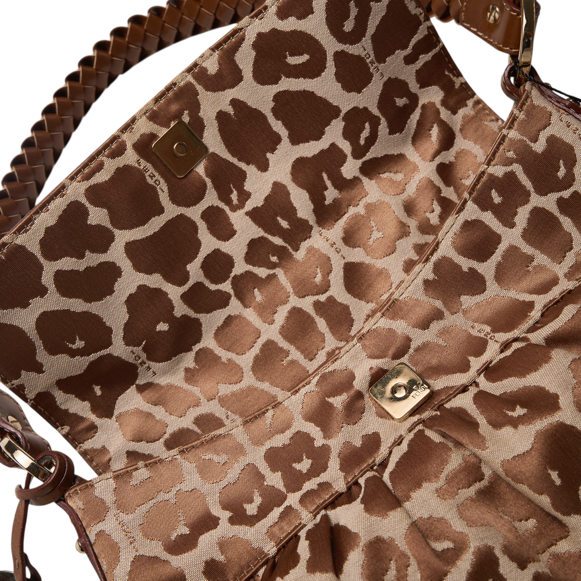 fendi 2000s leopard chef bag