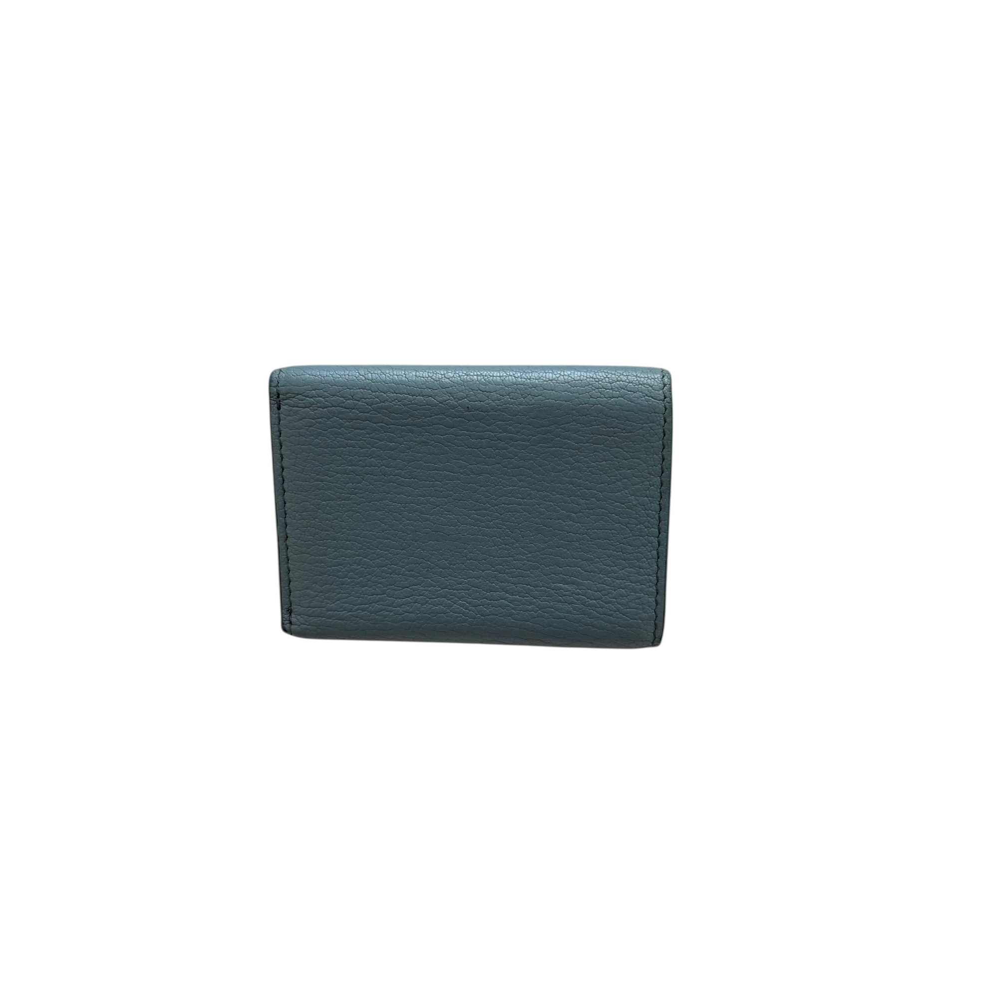 miu miu blue bow wallet