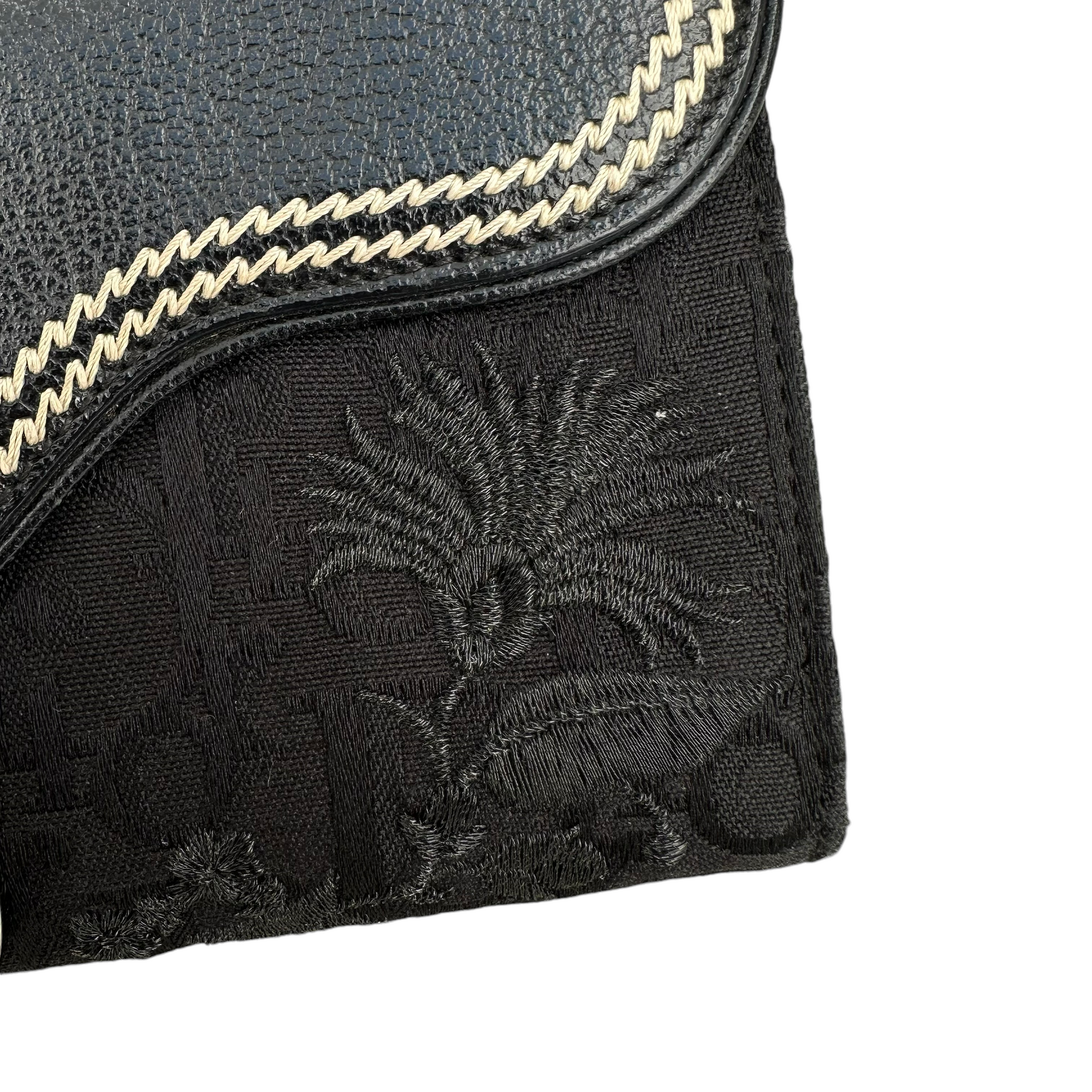 christian dior 2000s black trotter wallet