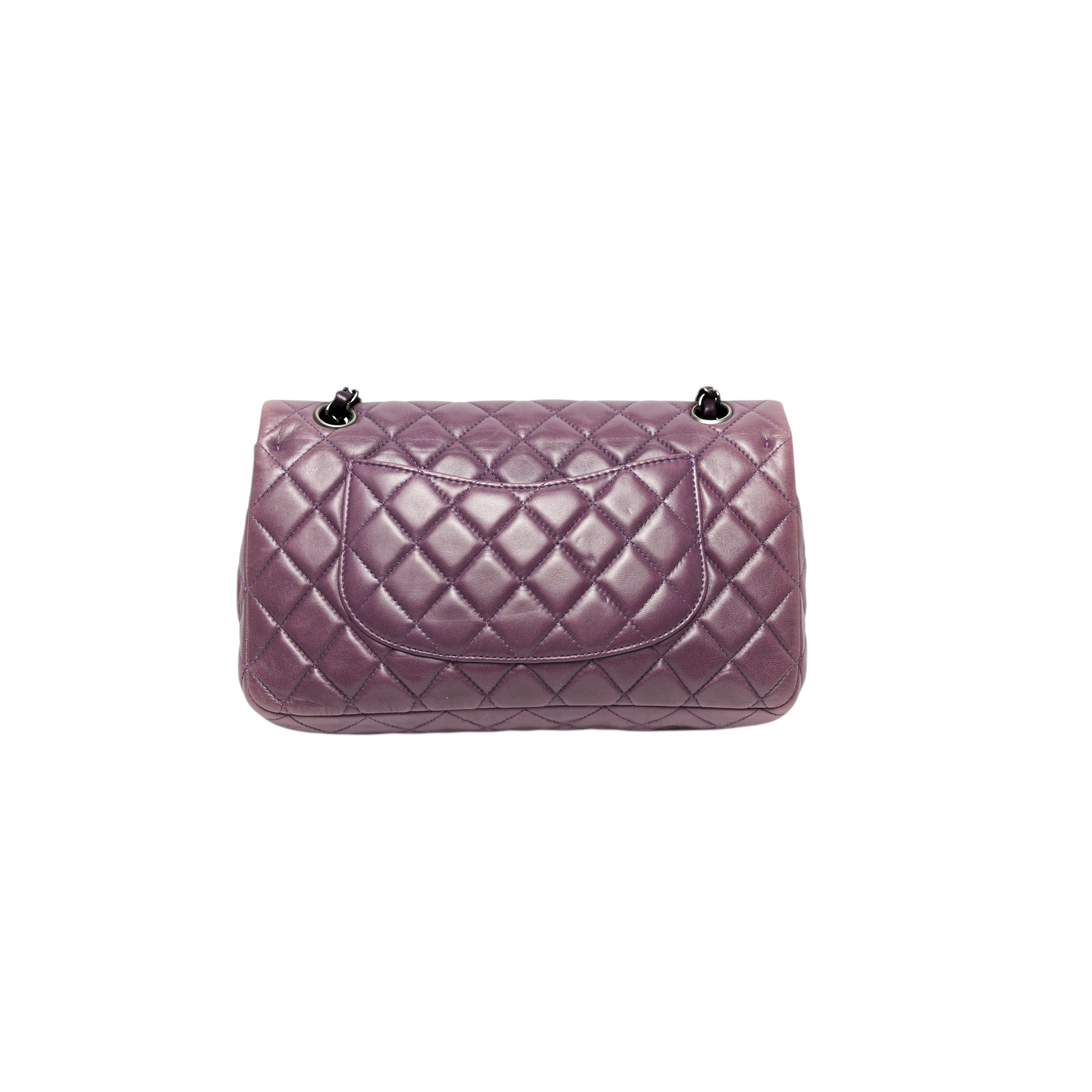 chanel purple classic flap bag
