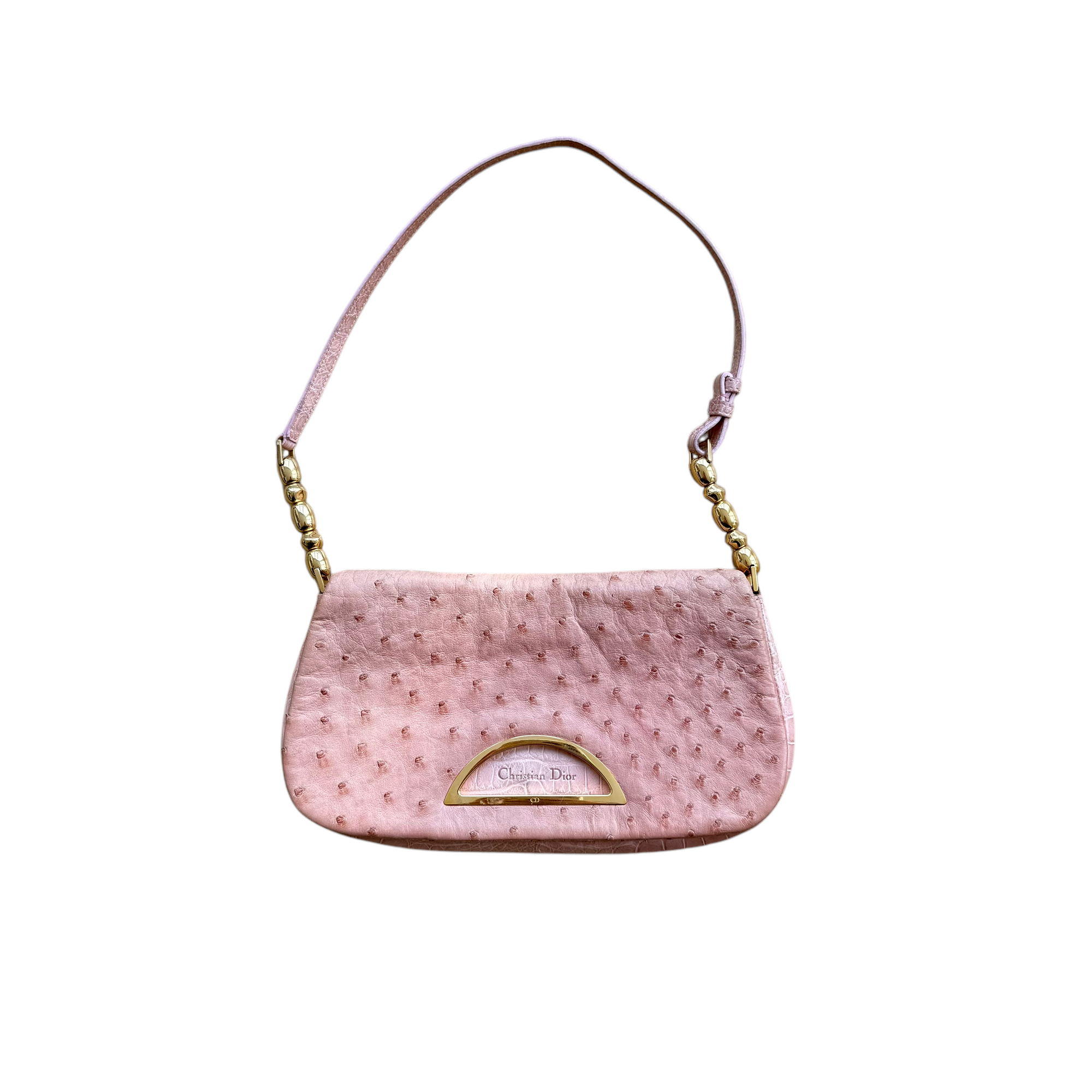 christian dior 2000s pink shoulder bag