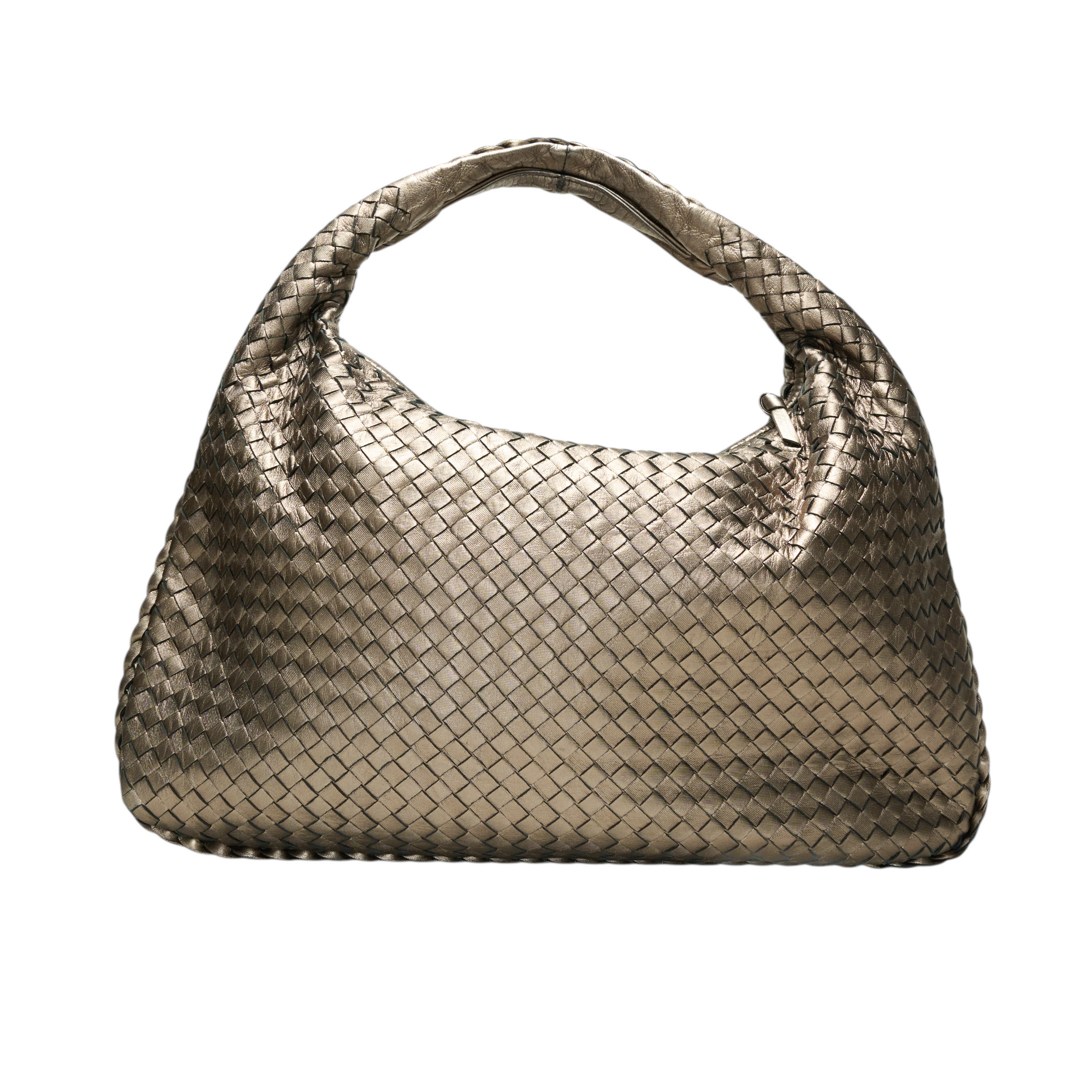 bottega veneta 2007 bronze metallic hobo bag