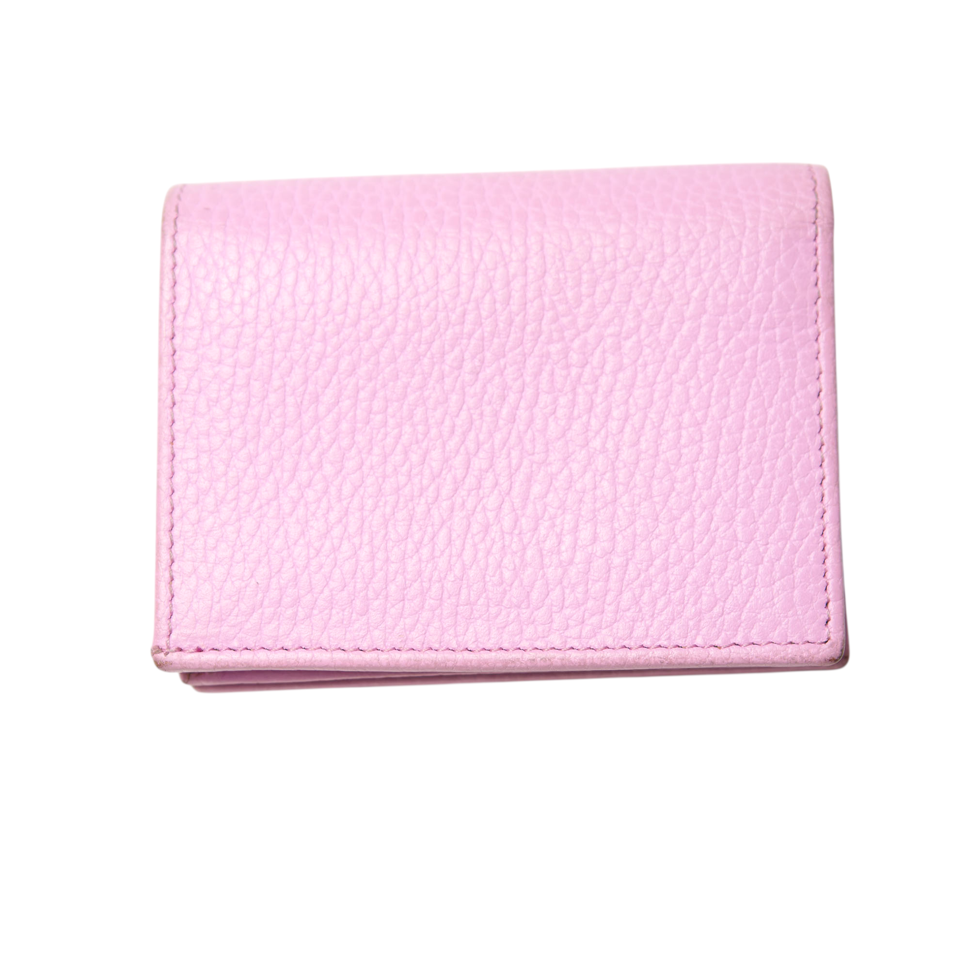 gucci 2000s pink dog wallet