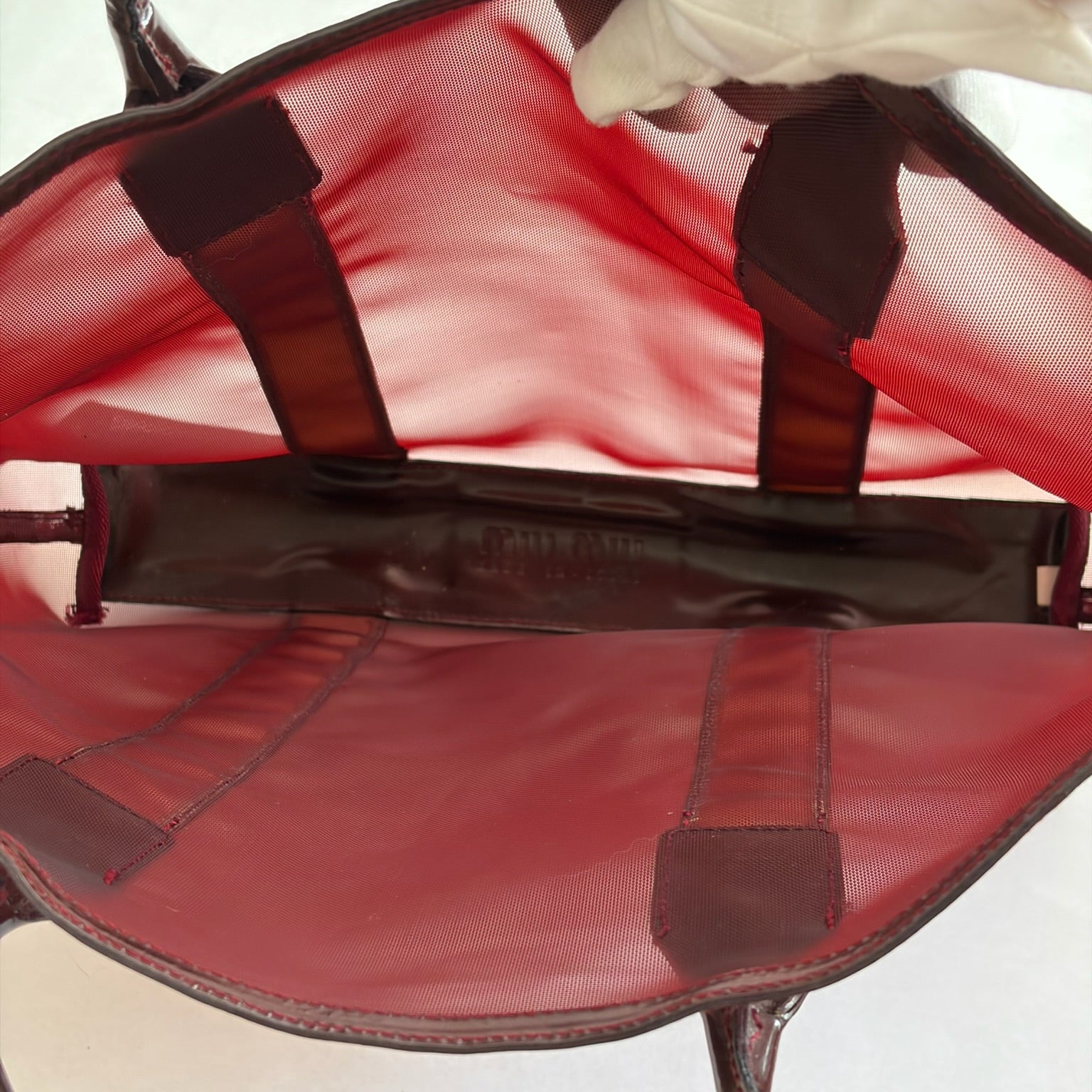 miu miu 2000s docking bag