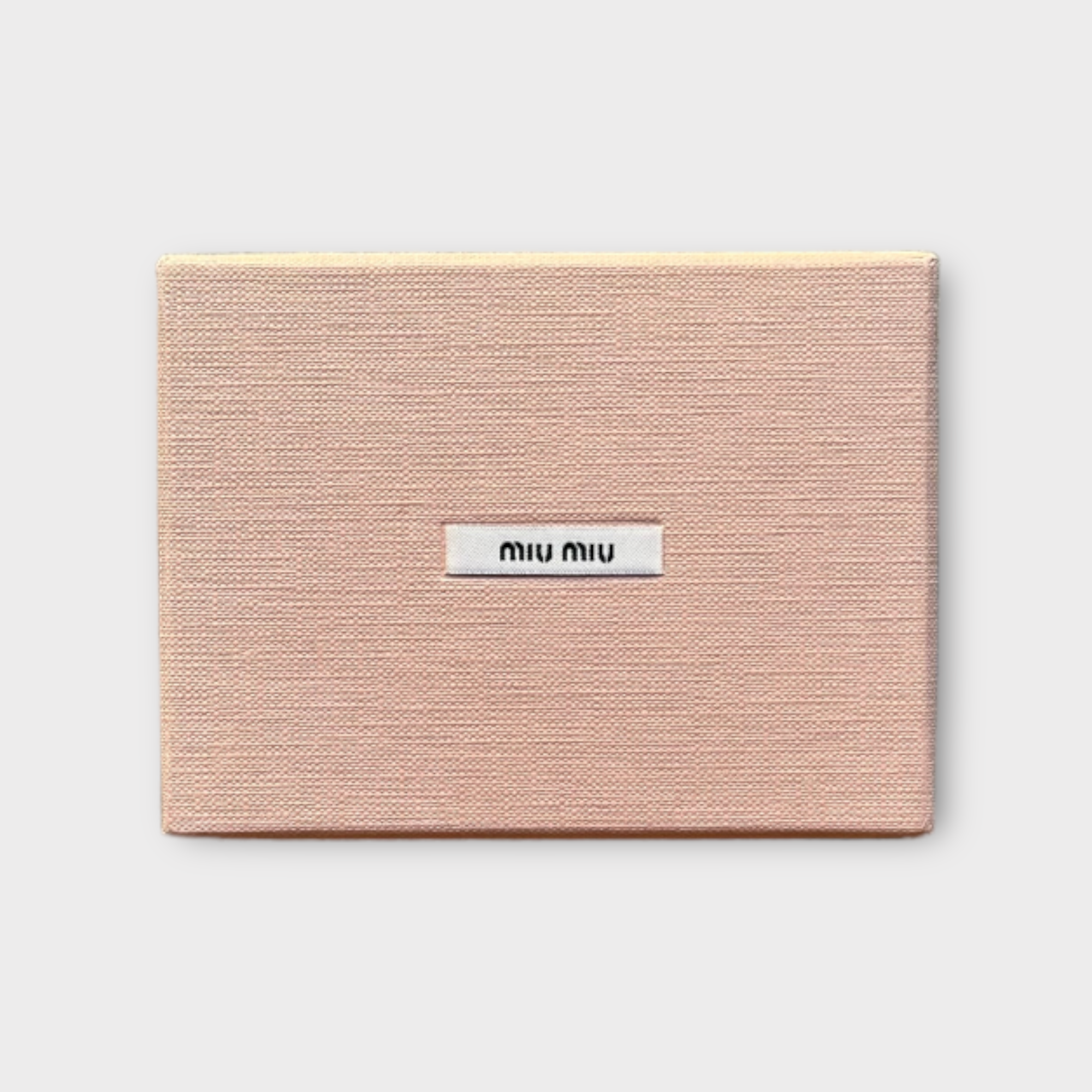 miu miu pink love letter trifold wallet