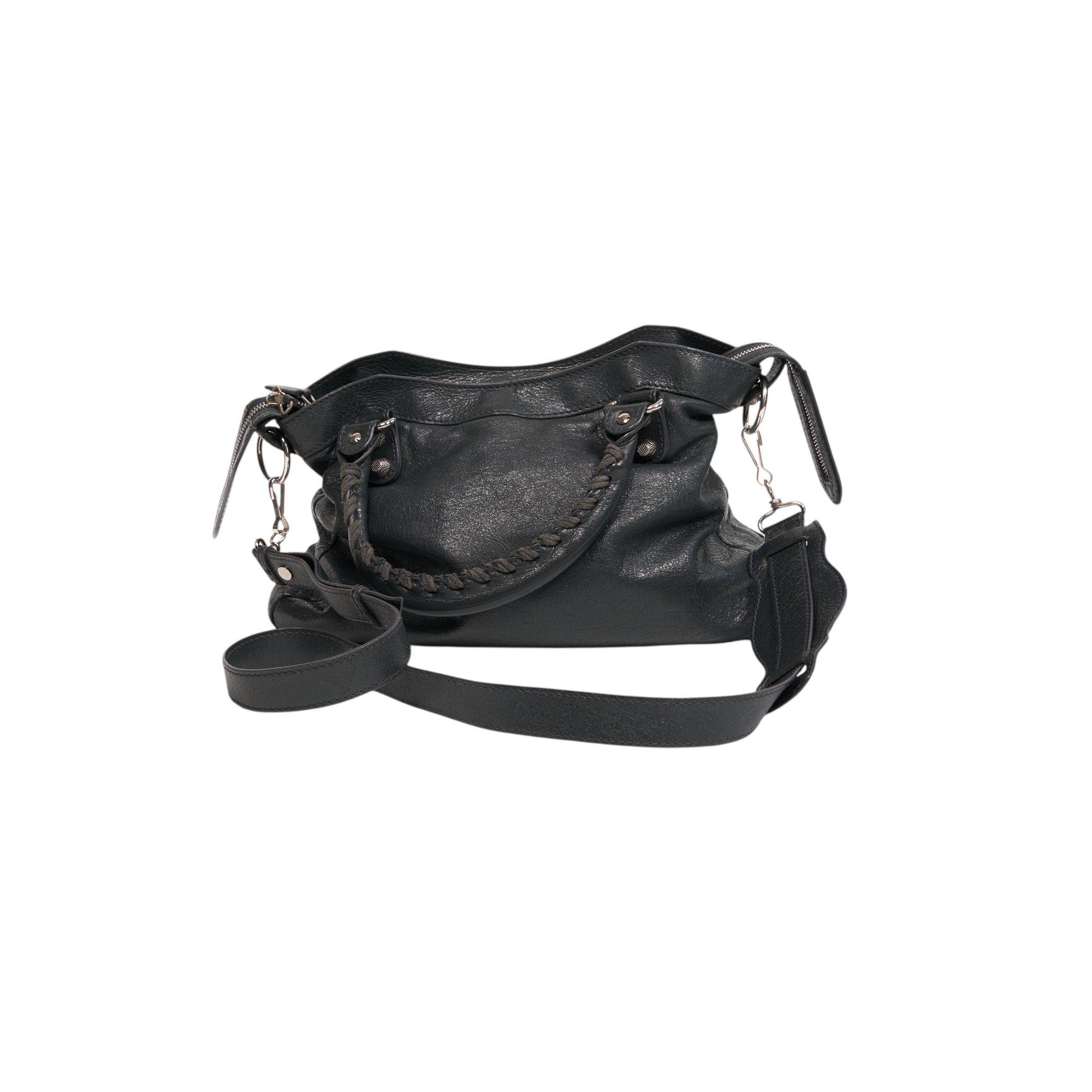 balenciaga 2000s dark gray town bag