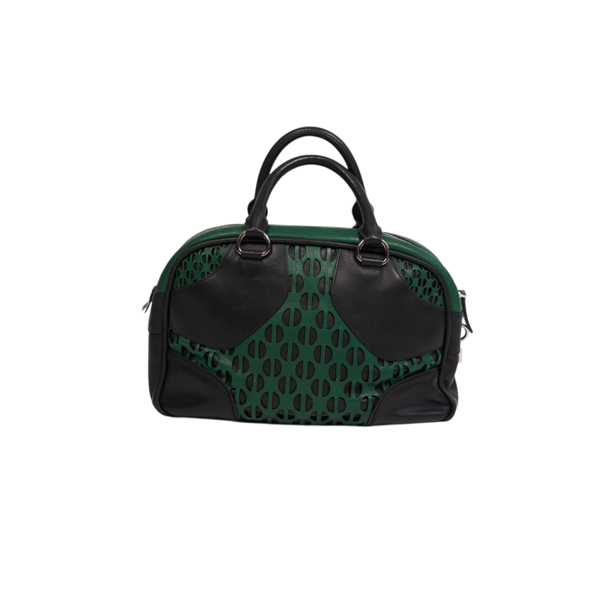 miu miu 2000s green bowler bag