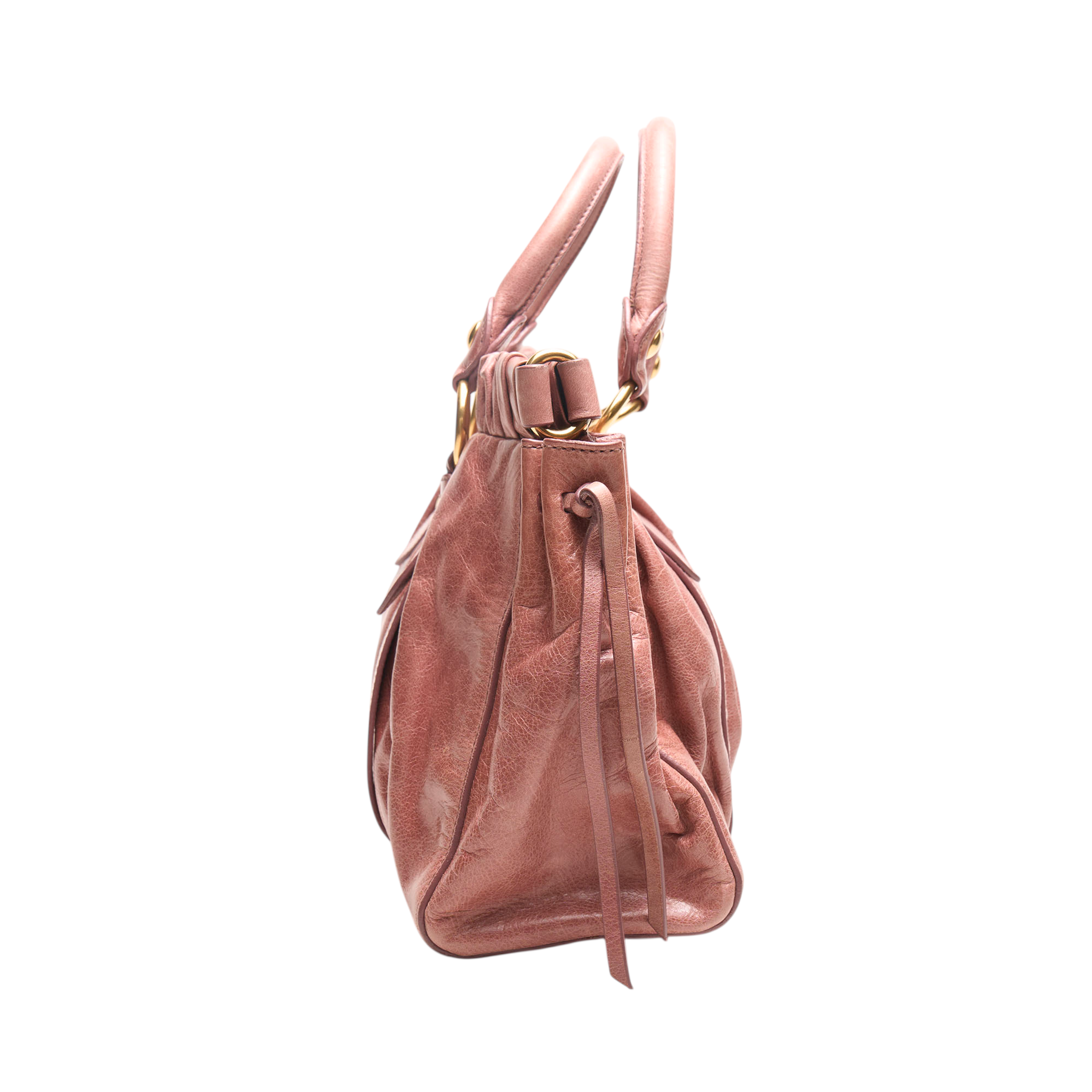 miu miu 2000s pink vitello bag
