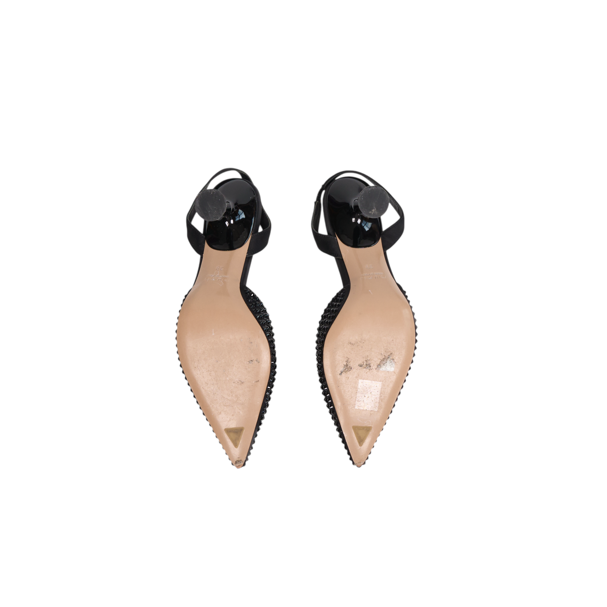 miu miu black bow heels