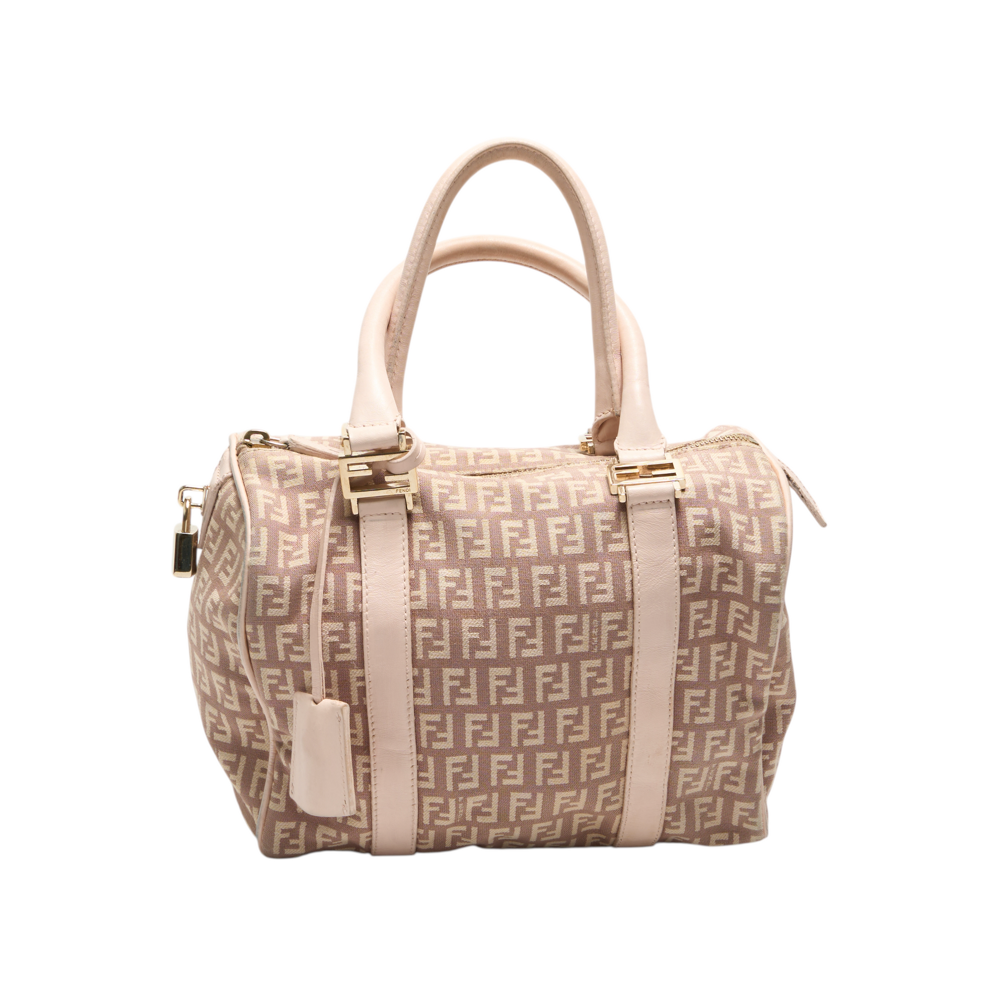 fendi 2000s cream boston bag