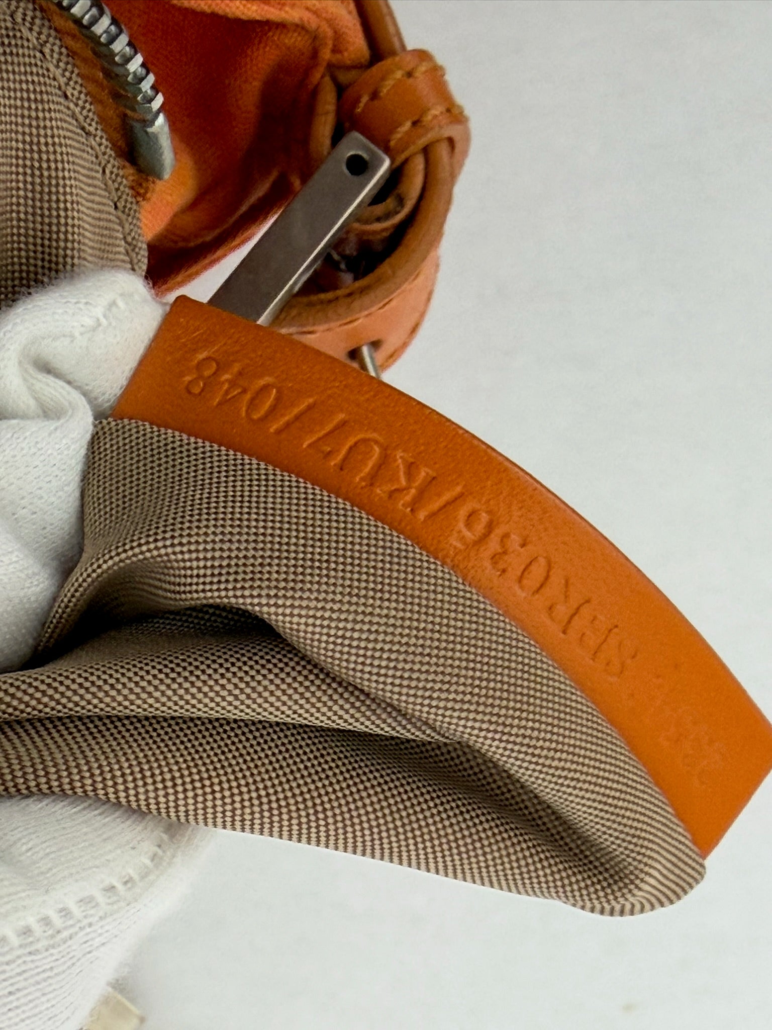 fendi 2000s orange mamma baguette bag